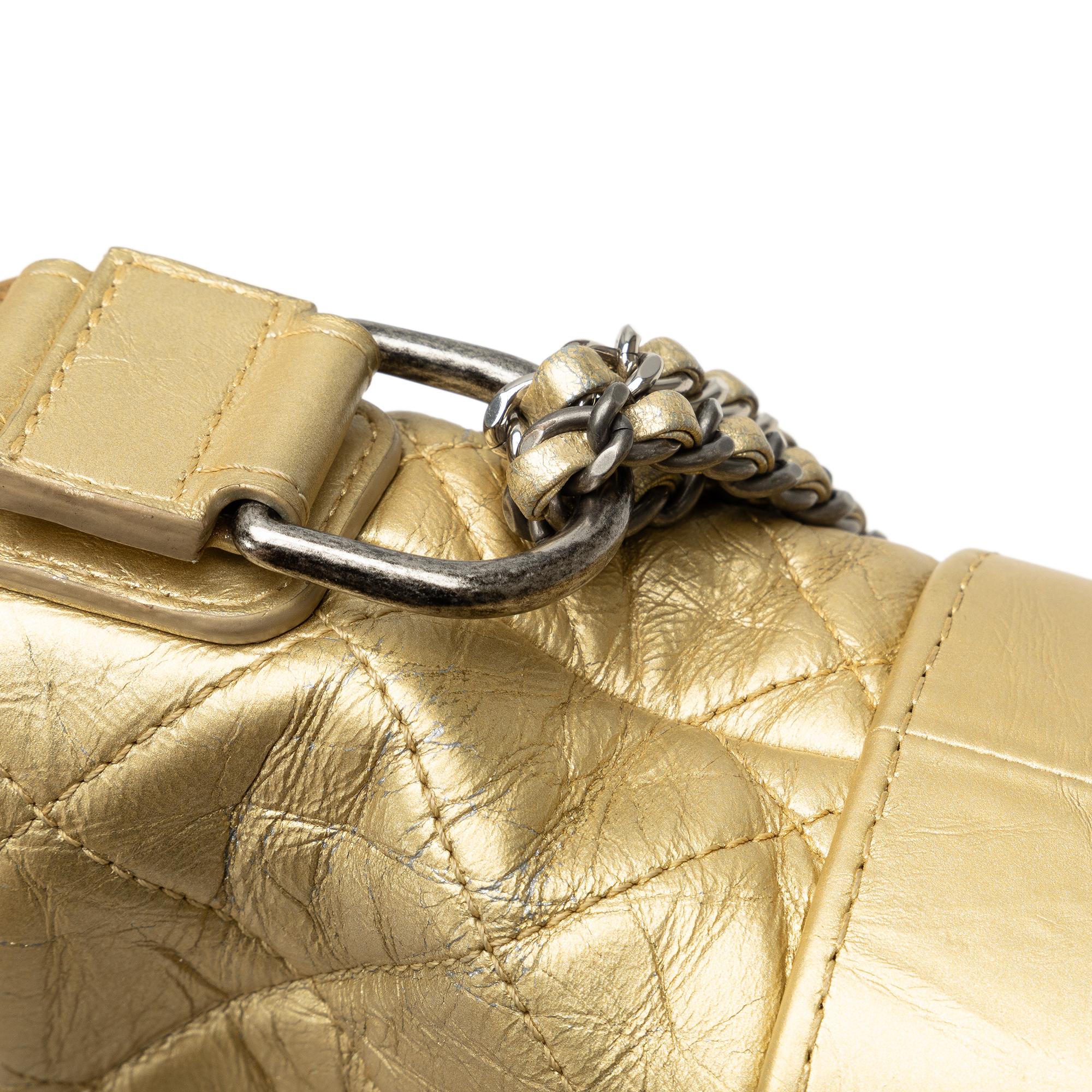 Chanel Small Metallic Lambskin Gabrielle Crossbody (SHG-5QvX7a)