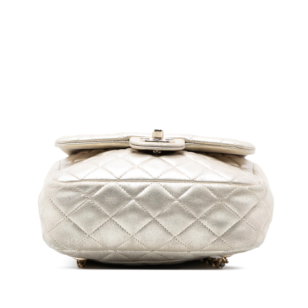 Chanel Small Metallic Lambskin In Seoul Backpack