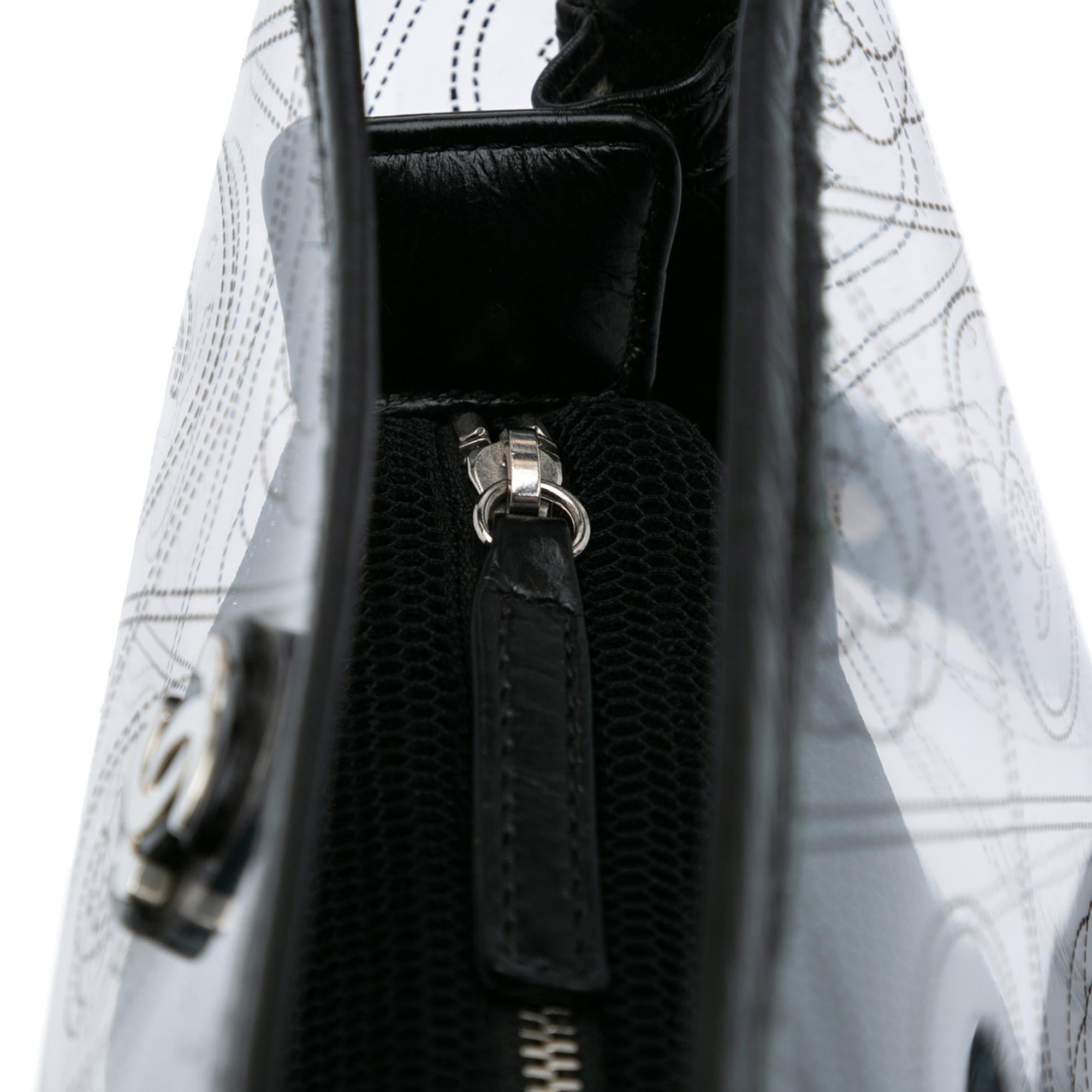 Chanel Small PVC and Crumpled Calfskin Camellia Coco Bucket Bag