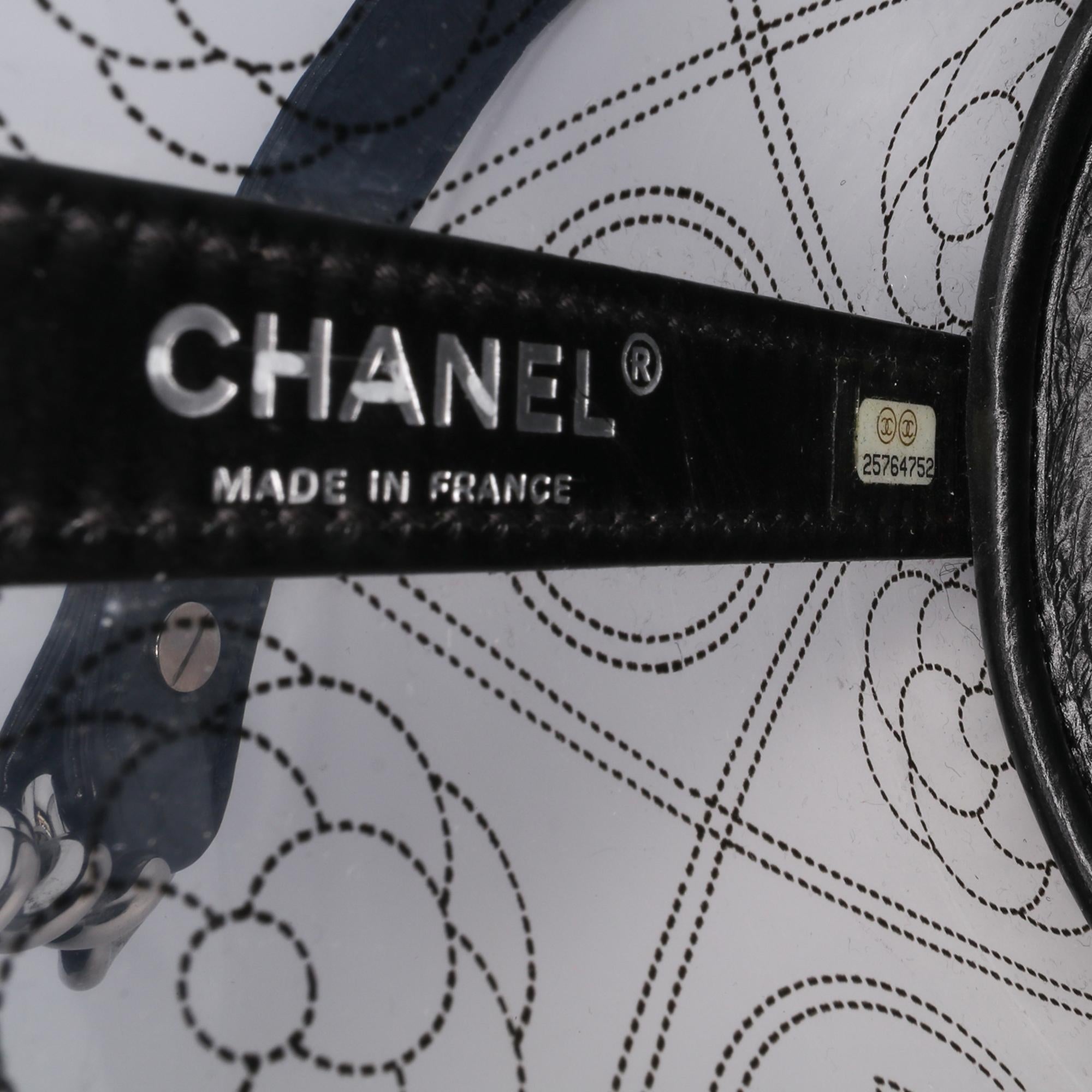 Chanel Small PVC and Crumpled Calfskin Camellia Coco Bucket Bag