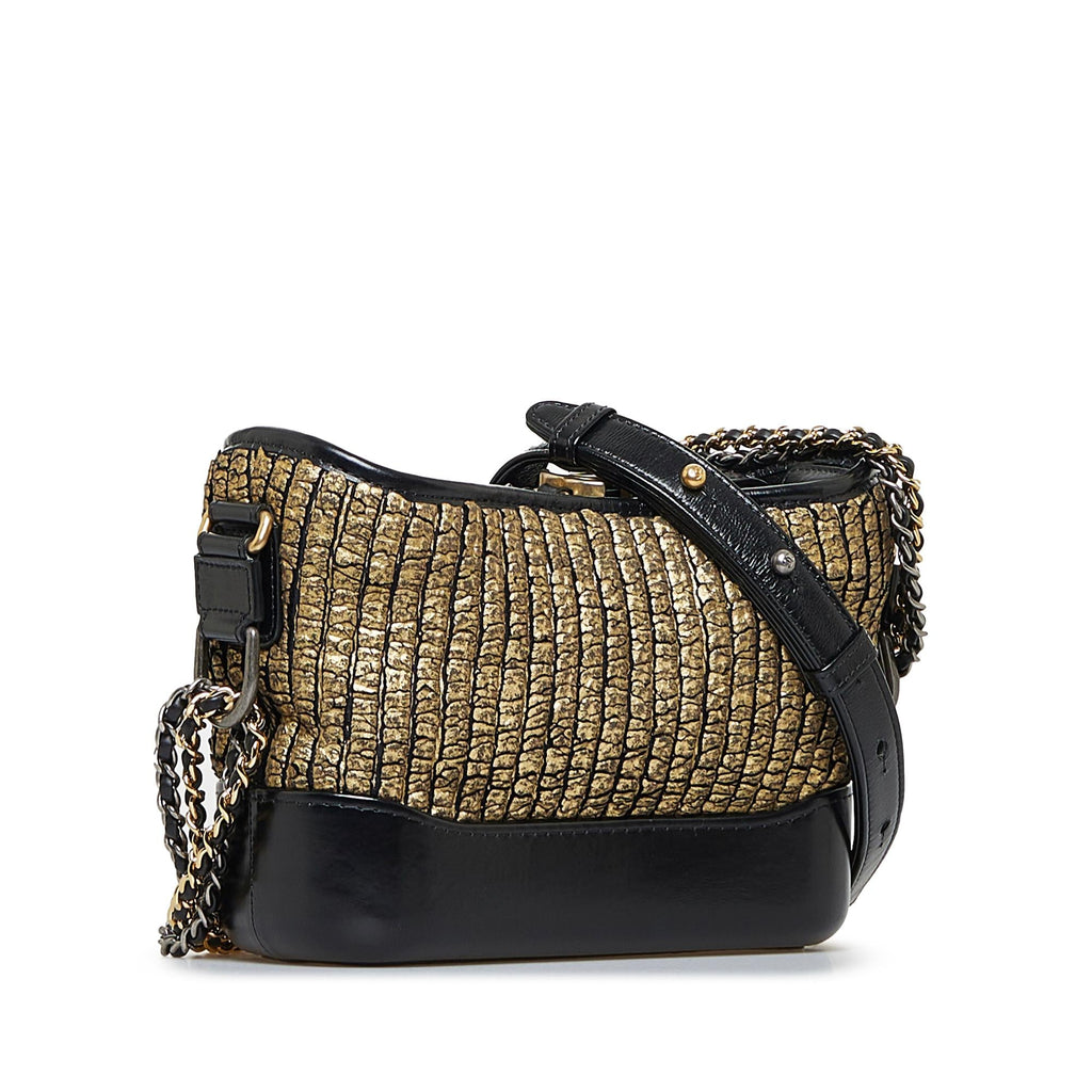 Chanel Small Painted Knit Gabrielle Crossbody Bag