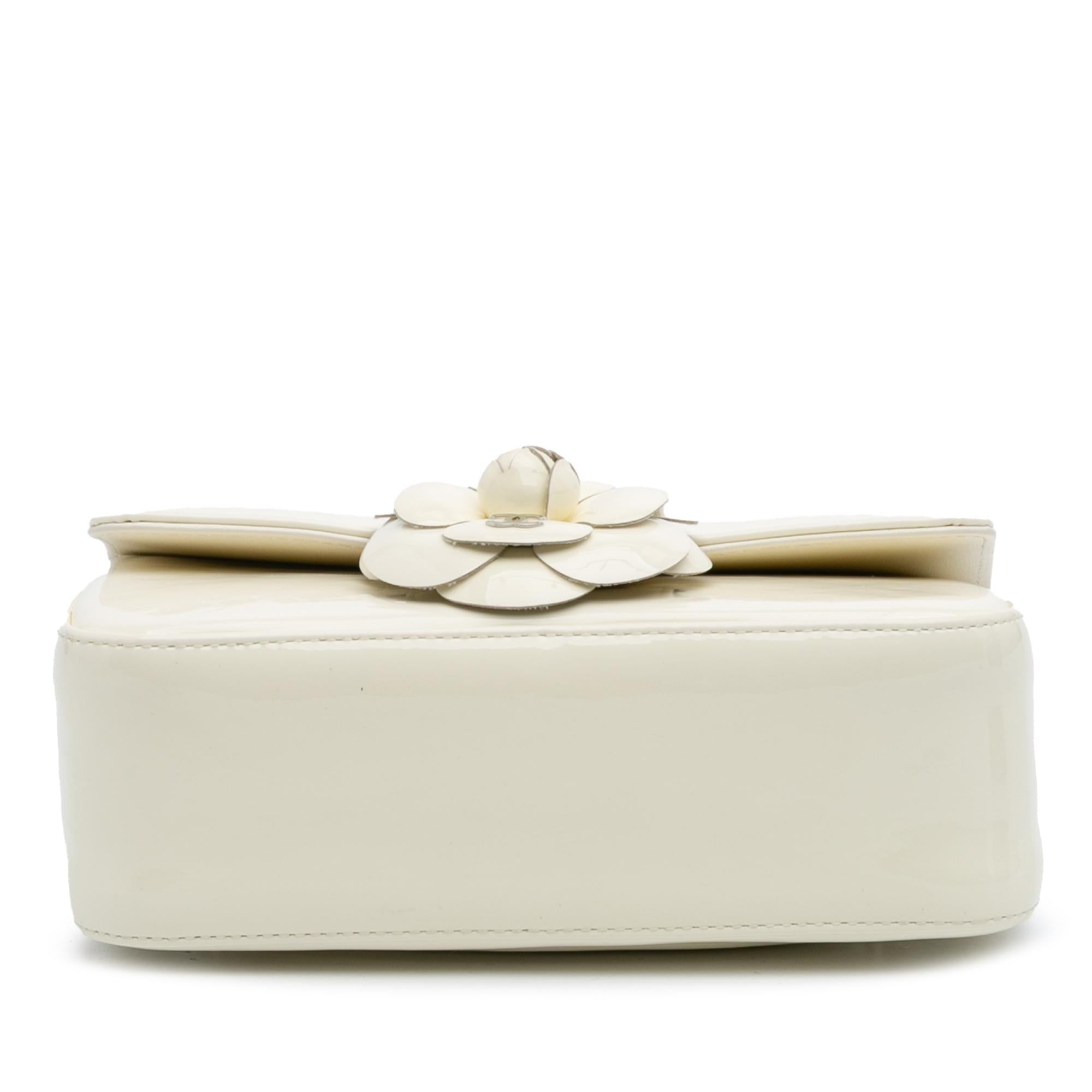 Chanel Small Patent Camellia Single Flap