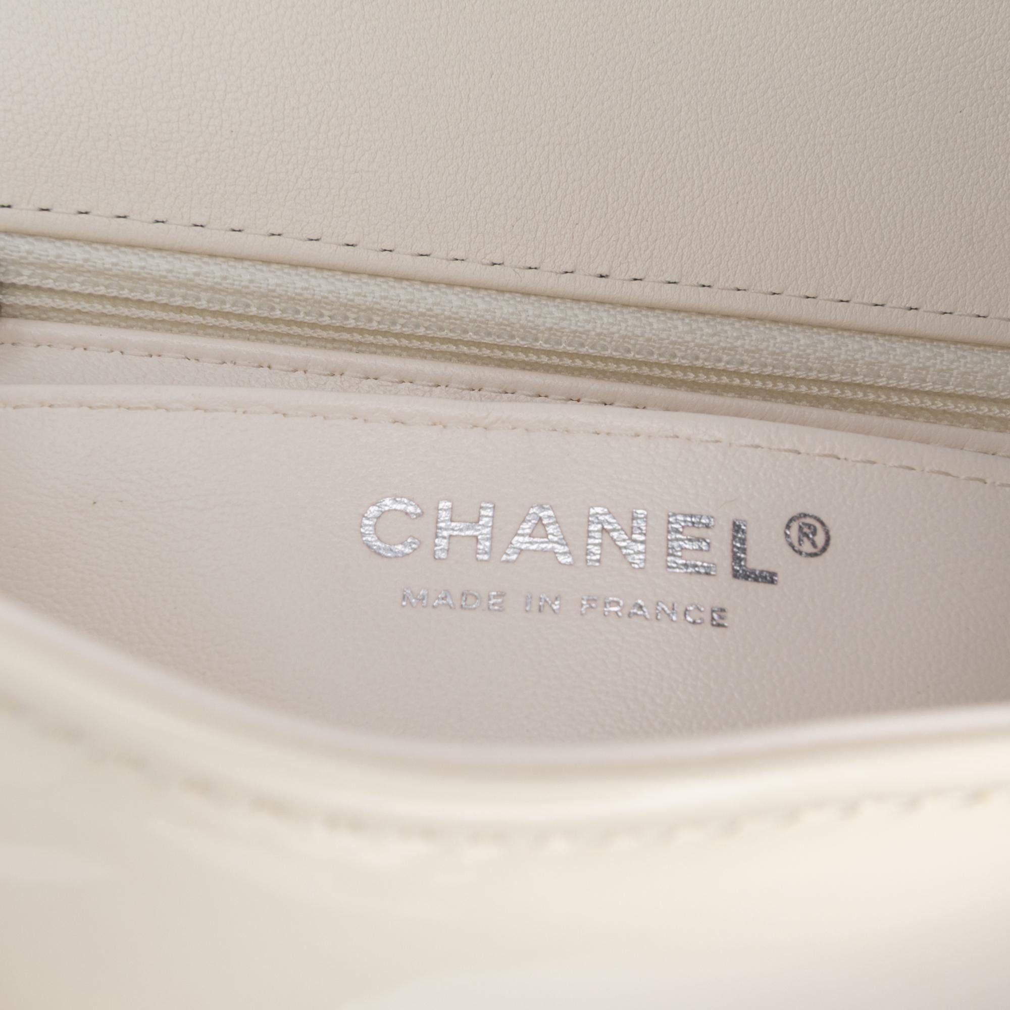 Chanel Small Patent Camellia Single Flap