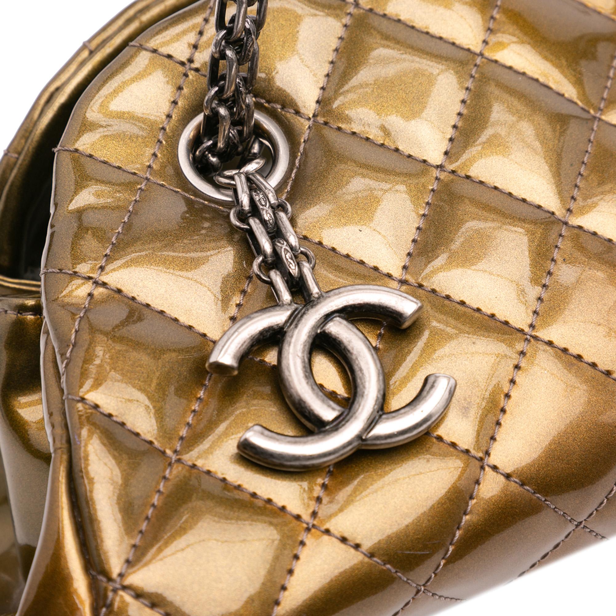 Chanel Small Patent Just Mademoiselle Shoulder Bag