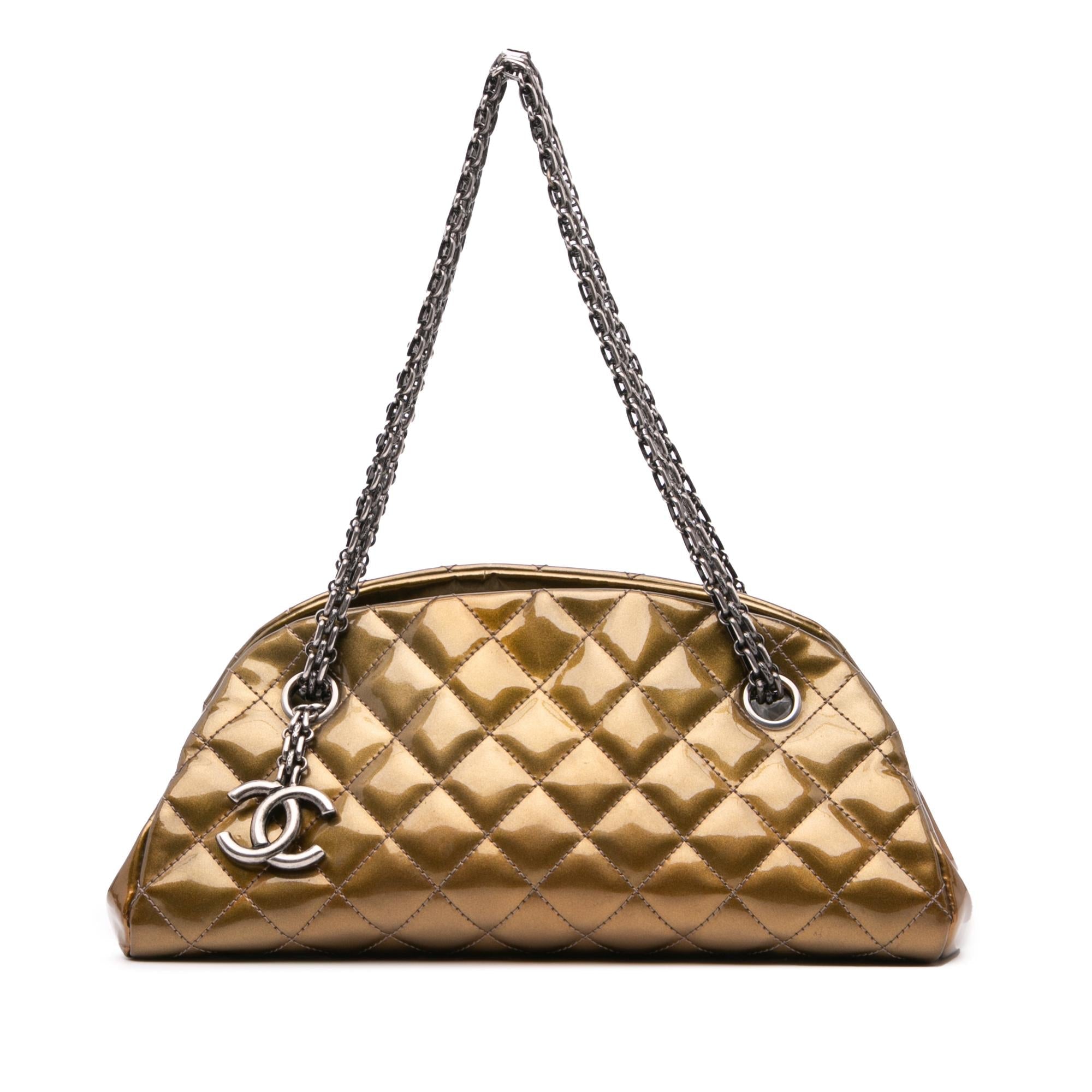 Chanel Small Patent Just Mademoiselle Shoulder Bag