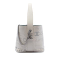 Chanel Small Perforated Calfskin Logo Eyelet Bucket Bag