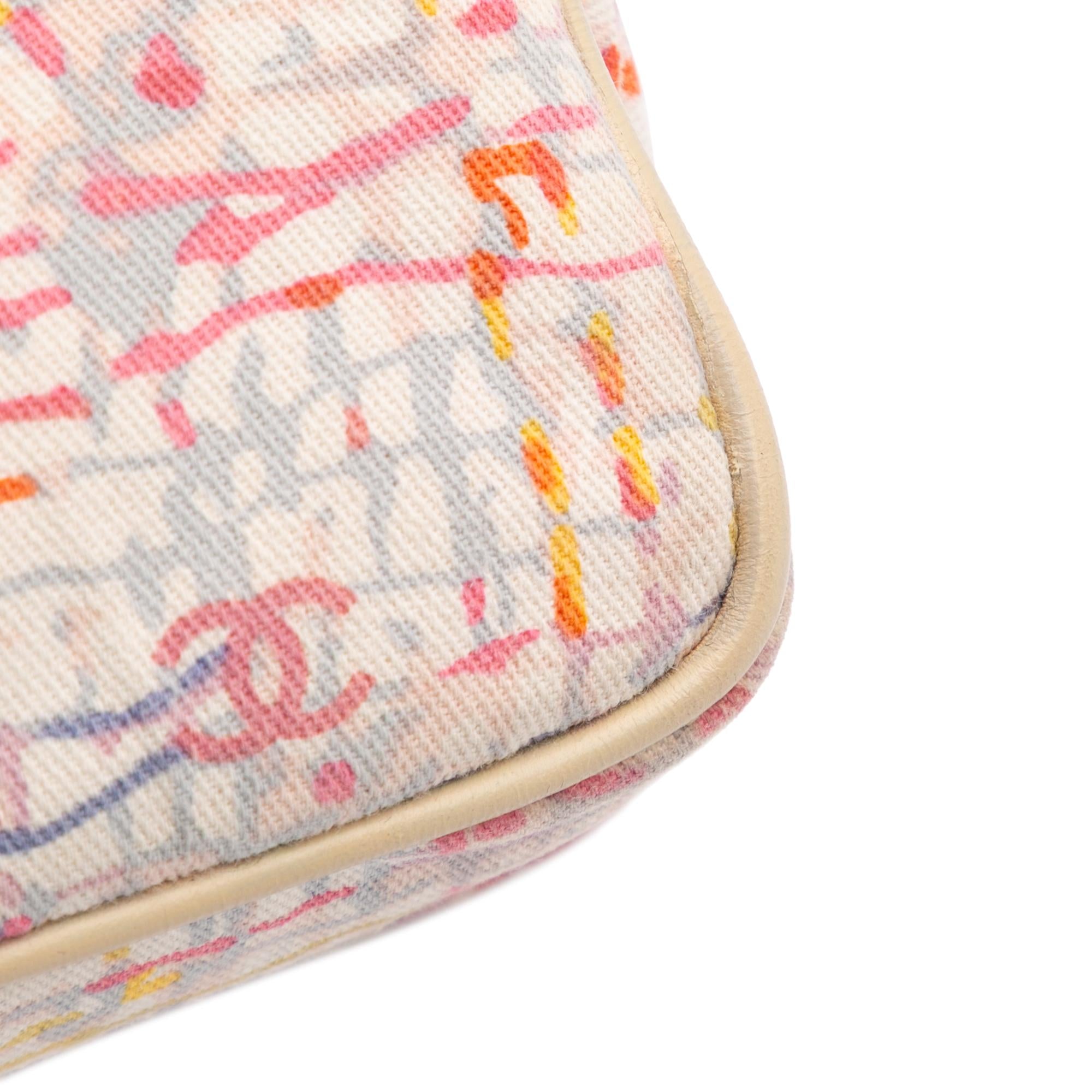 Chanel Small Printed Canvas Watercolor Clover Flap