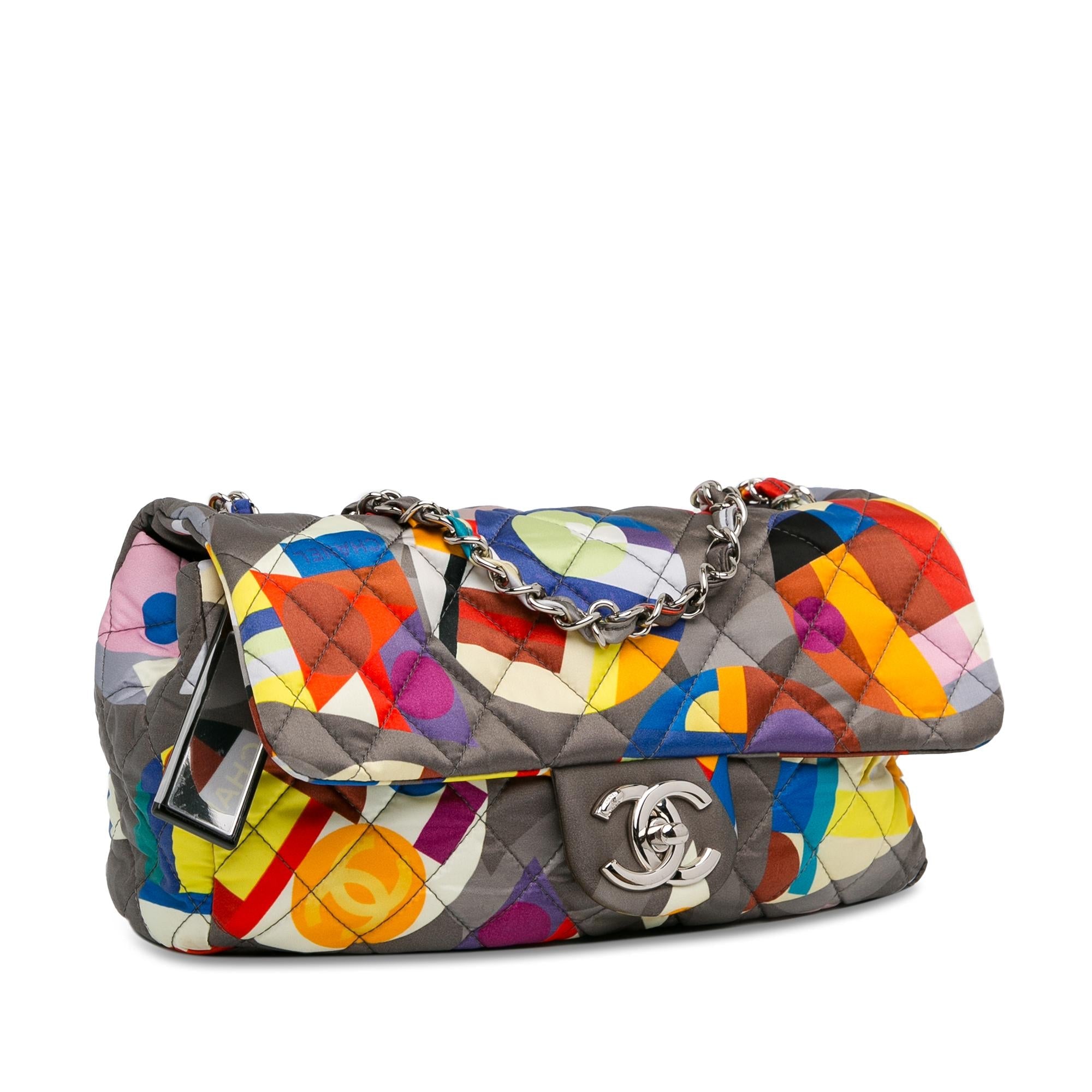 Chanel Small Printed Nylon Coco Color Flap