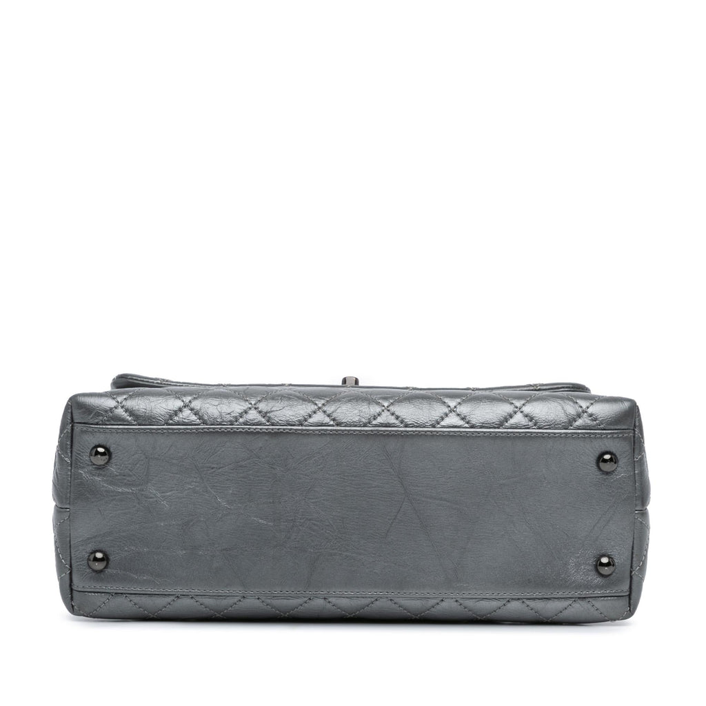 Chanel Small Quilted Aged Calfskin Coco Top Handle Bag