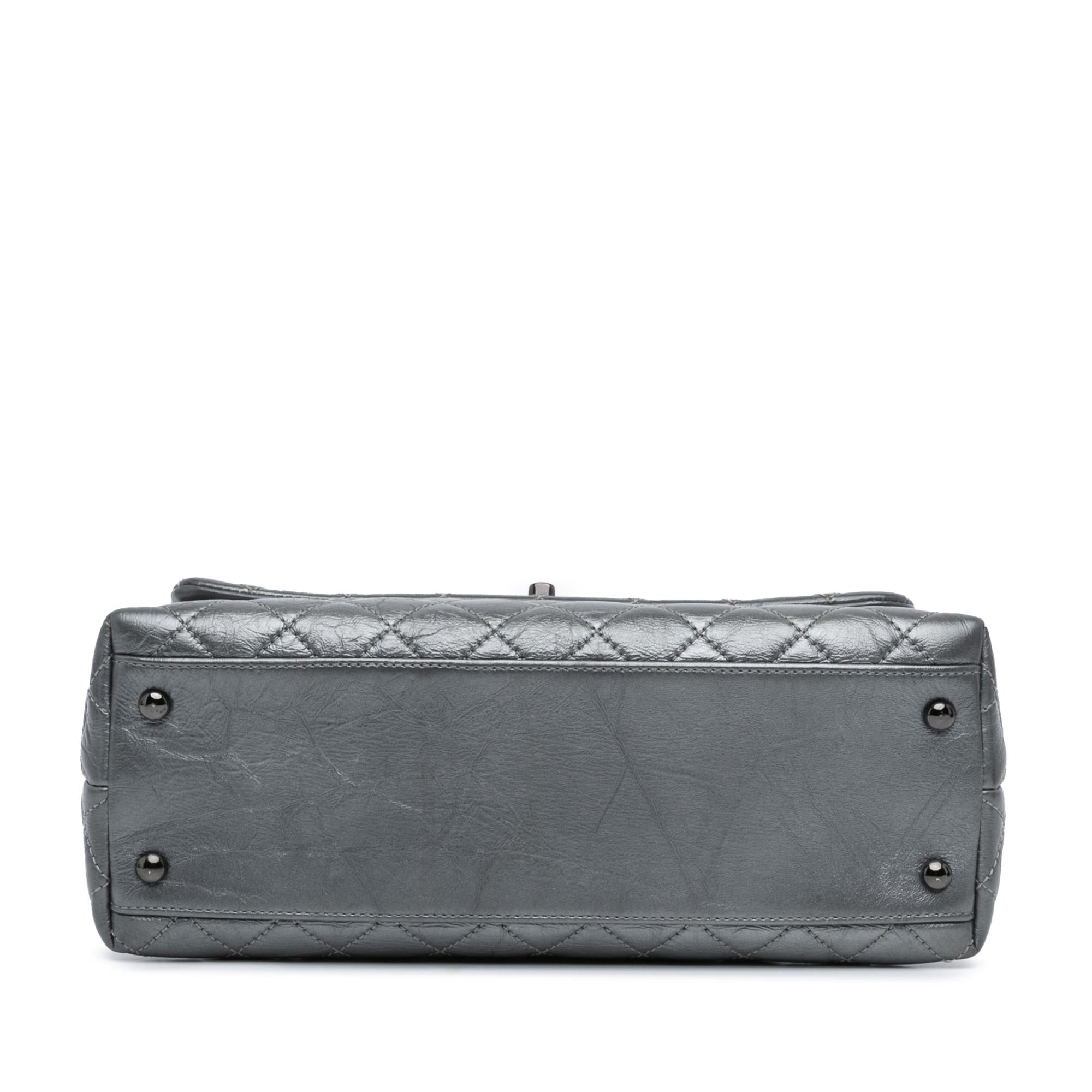 Chanel Small Quilted Aged Calfskin Coco Top Handle Bag