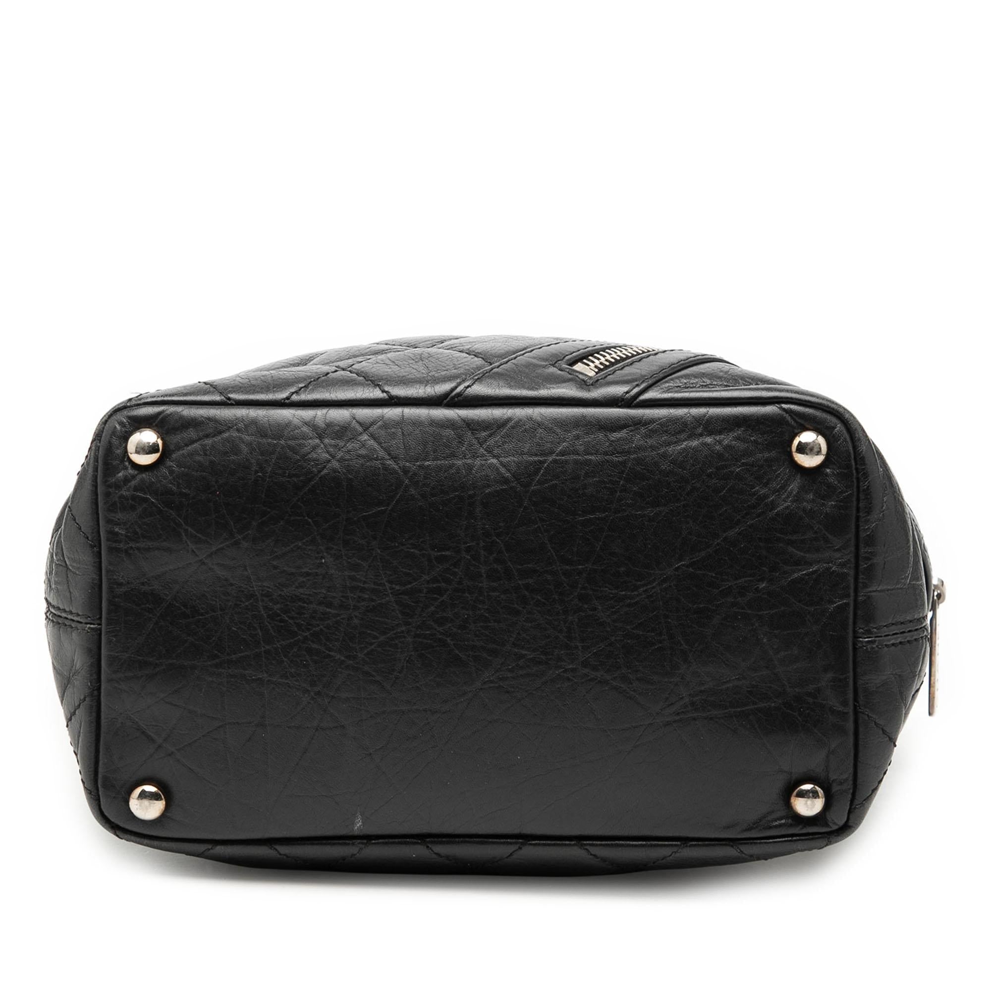 Chanel Small Quilted Aged Calfskin Cotton Club Tote