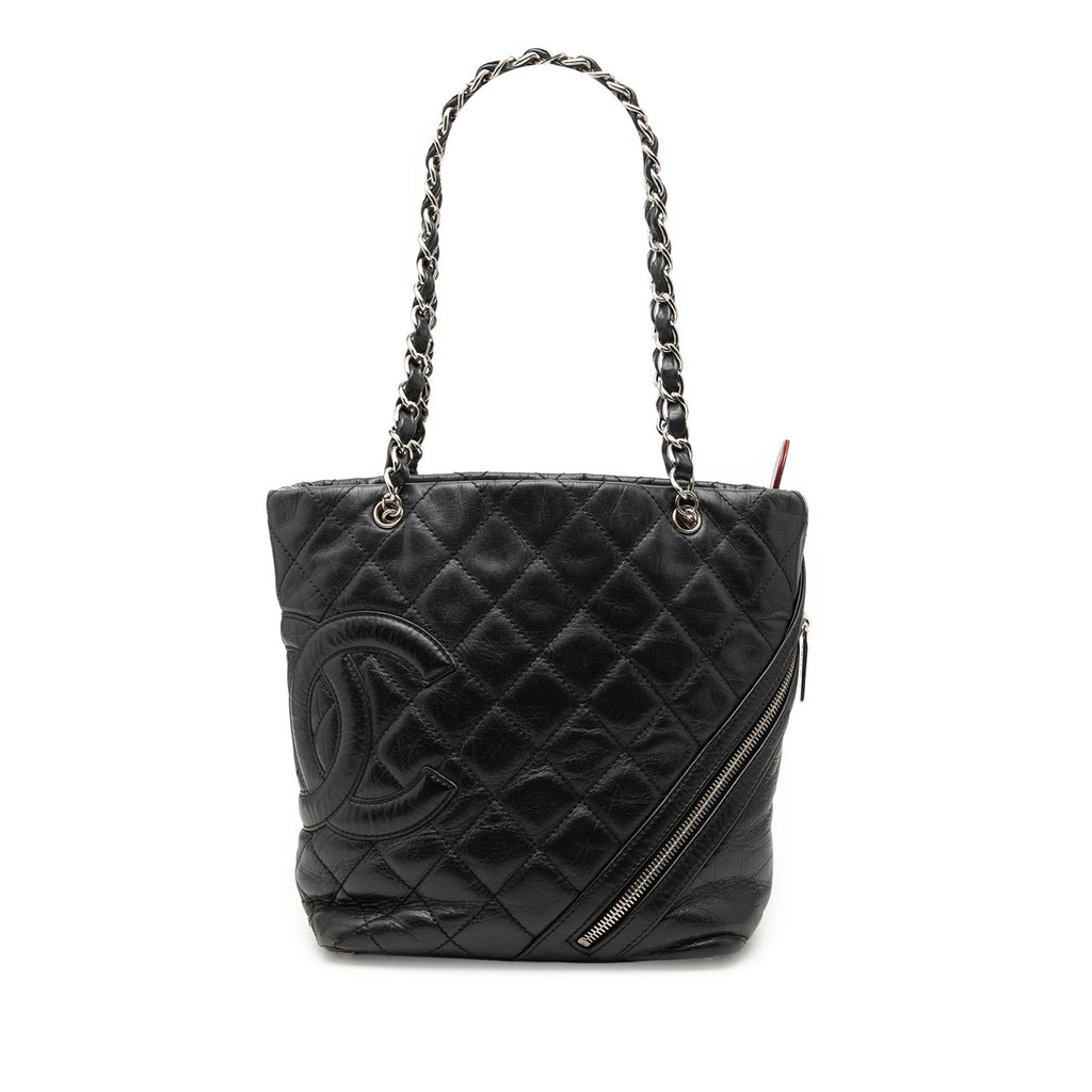 Chanel Small Quilted Aged Calfskin Cotton Club Tote