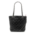 Chanel Small Quilted Aged Calfskin Cotton Club Tote