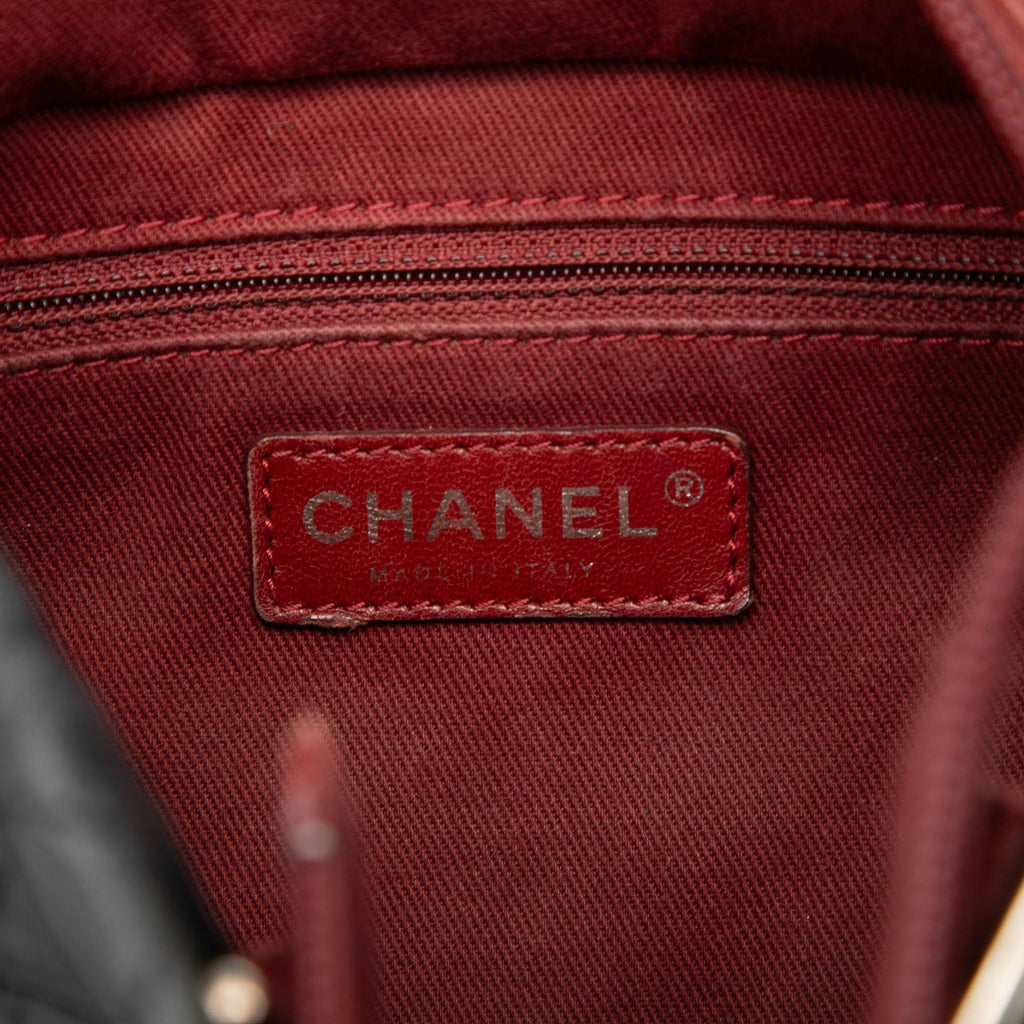 Chanel Small Quilted Aged Calfskin Cotton Club Tote