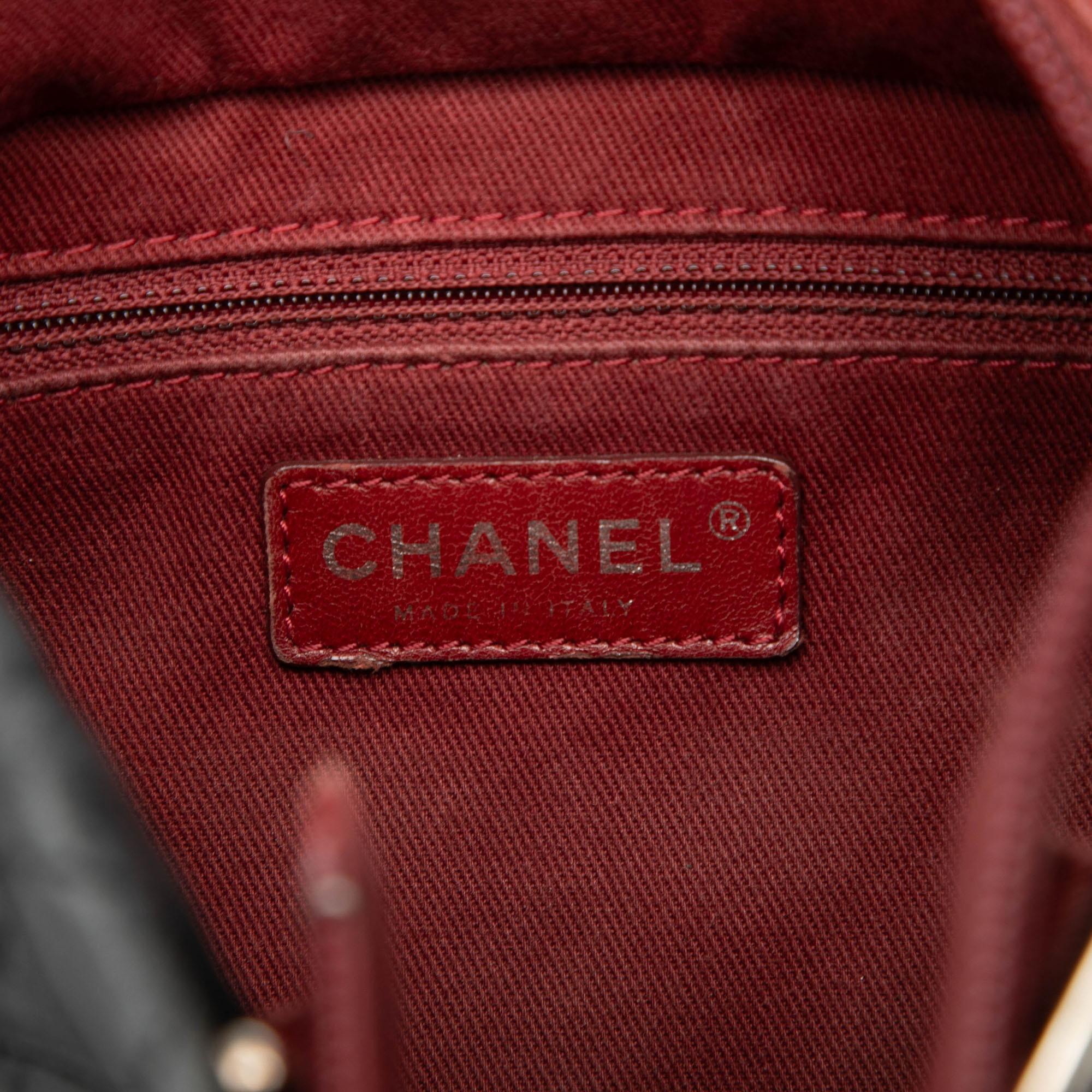Chanel Small Quilted Aged Calfskin Cotton Club Tote