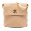 Chanel Small Quilted Calfskin About Pearls Hobo