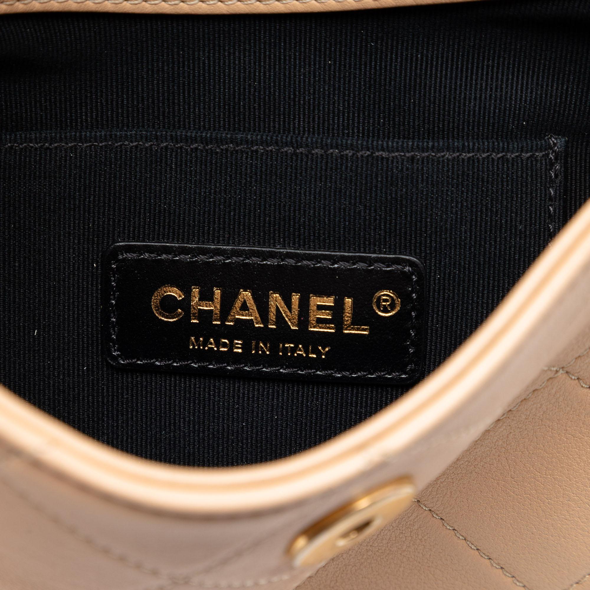 Chanel Small Quilted Calfskin About Pearls Hobo