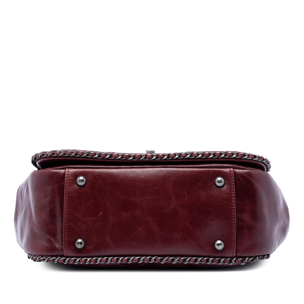 Chanel Small Quilted Calfskin CC Enchained Accordion Flap
