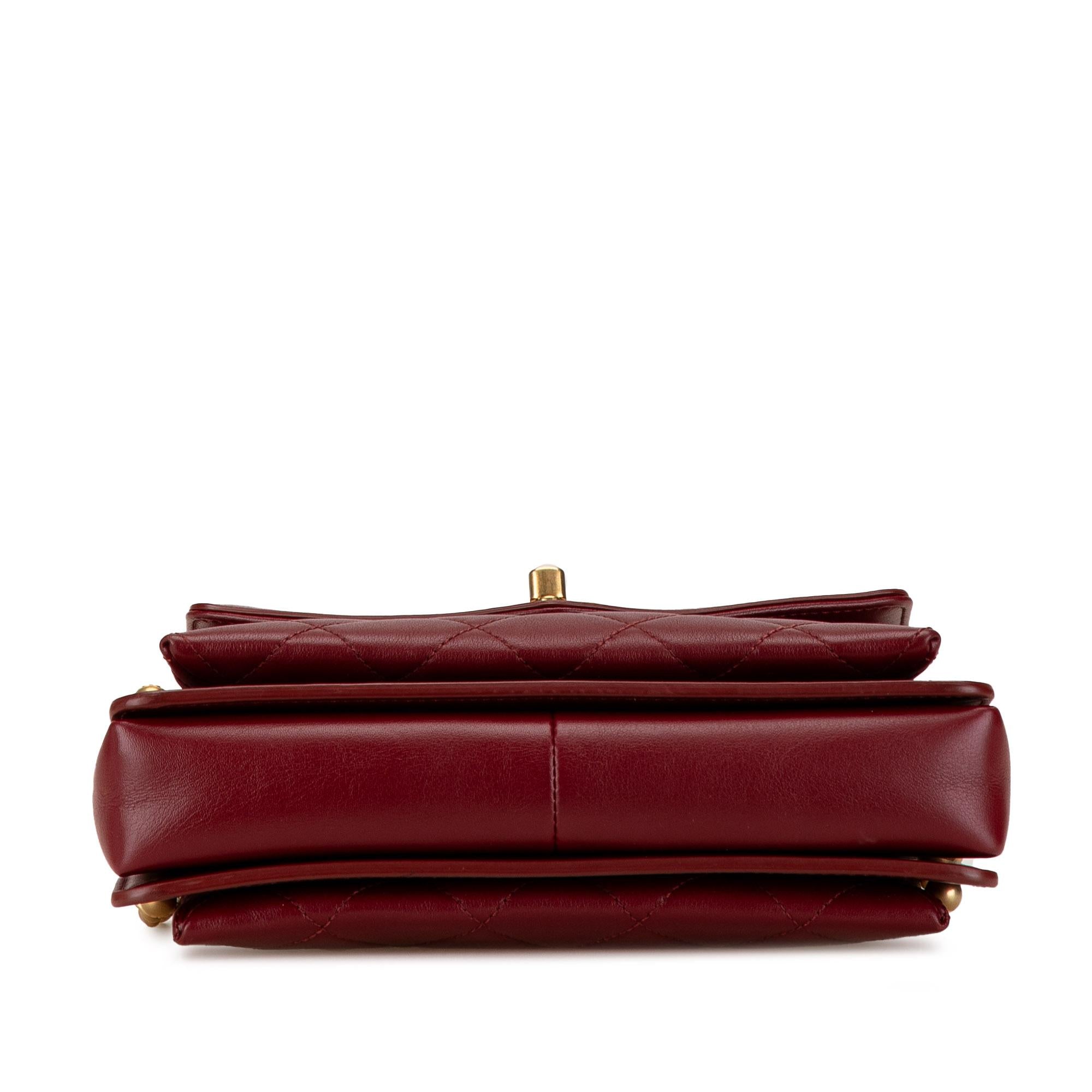 Chanel Small Quilted Calfskin CC Envelope Flap (SHG-xMFOWi)