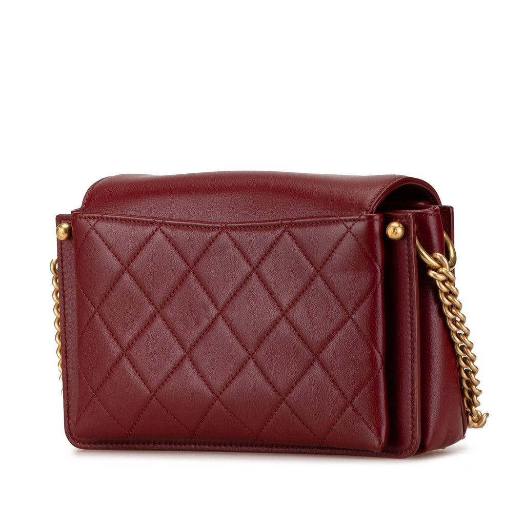 Chanel Small Quilted Calfskin CC Envelope Flap (SHG-xMFOWi)
