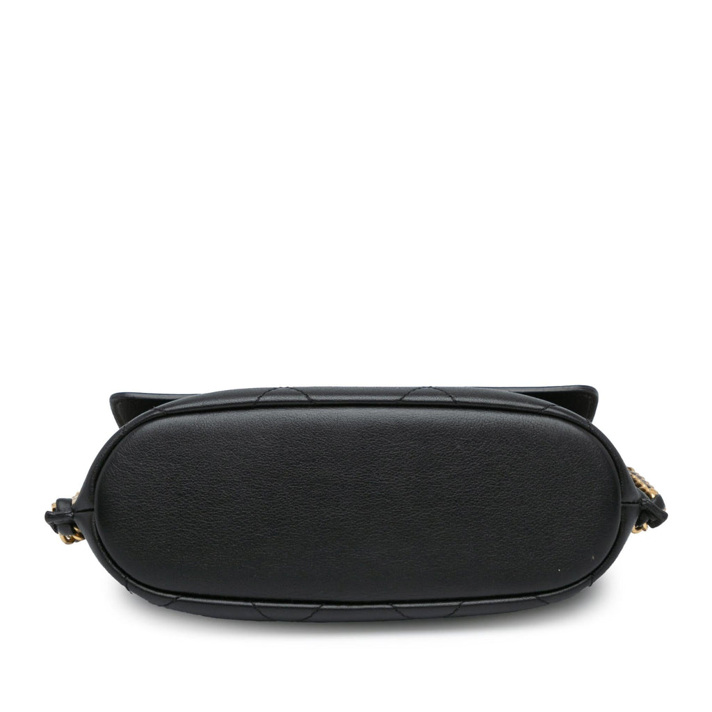 Chanel Small Quilted Calfskin Chain Hobo Flap