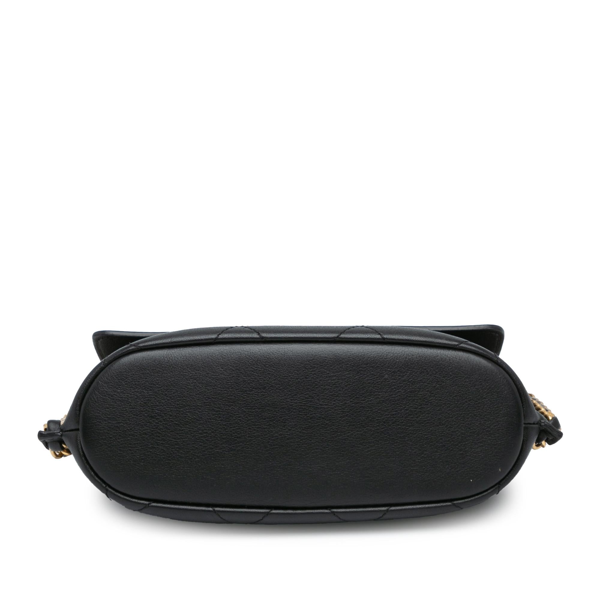 Chanel Small Quilted Calfskin Chain Hobo Flap