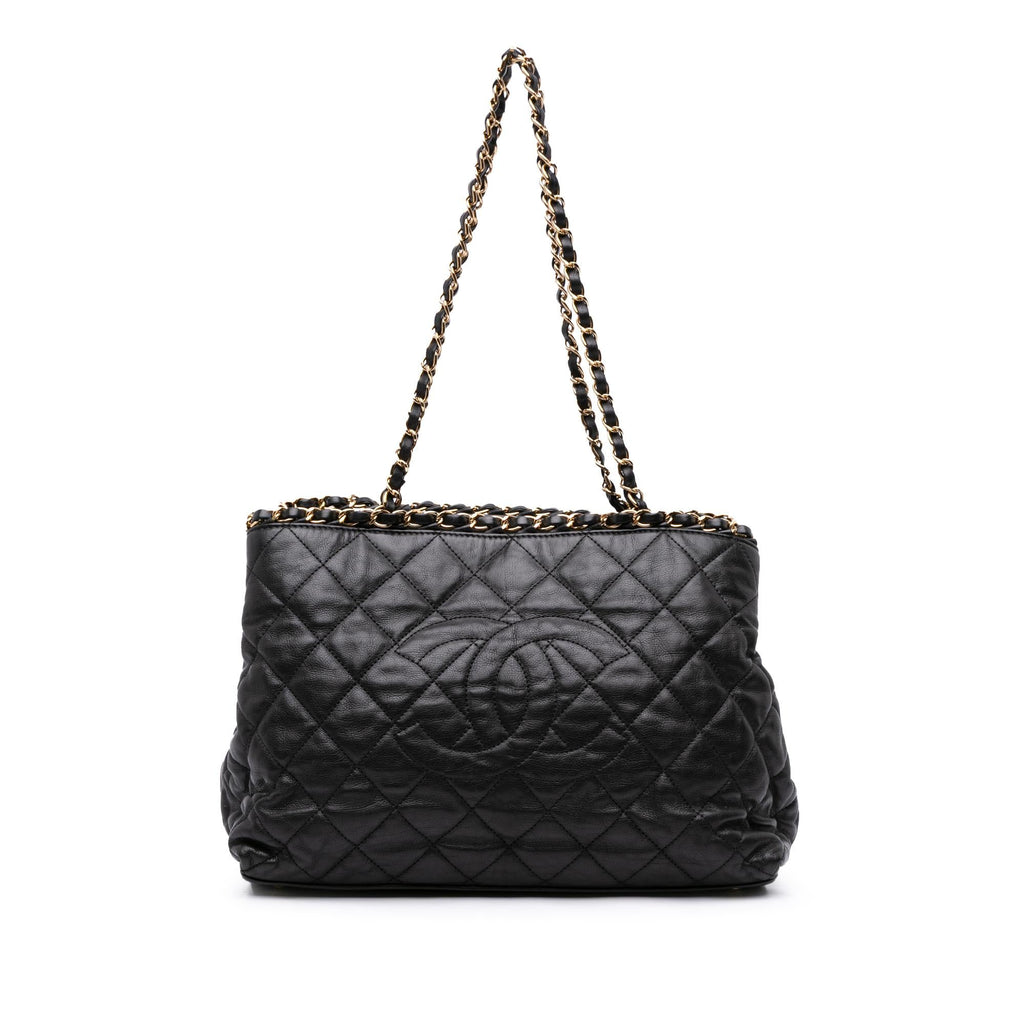 Chanel Small Quilted Calfskin Chain Me Tote