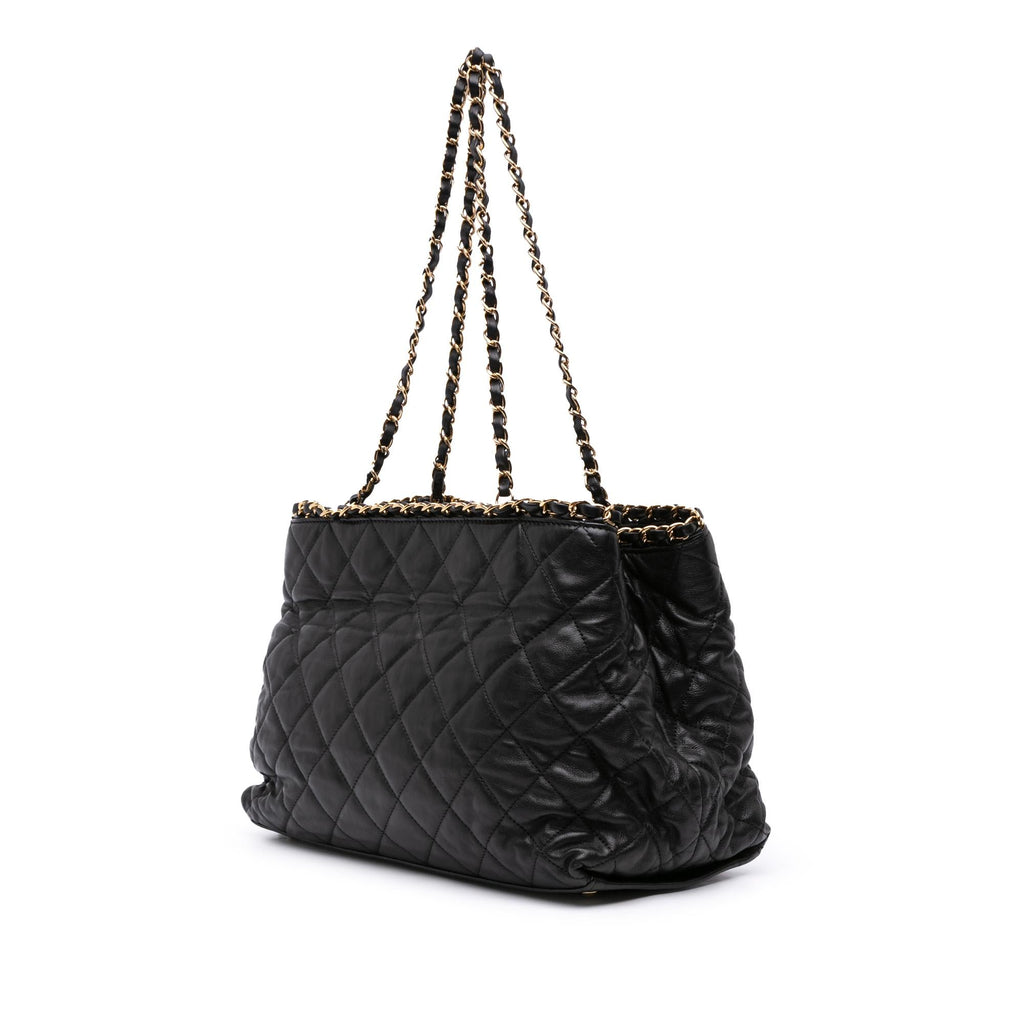 Chanel Small Quilted Calfskin Chain Me Tote