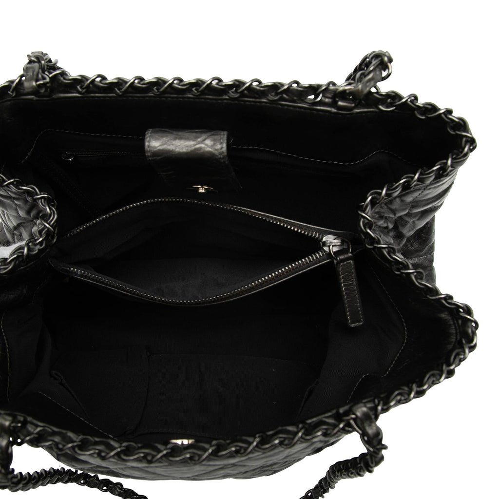Chanel Small Quilted Calfskin Chain Me Tote