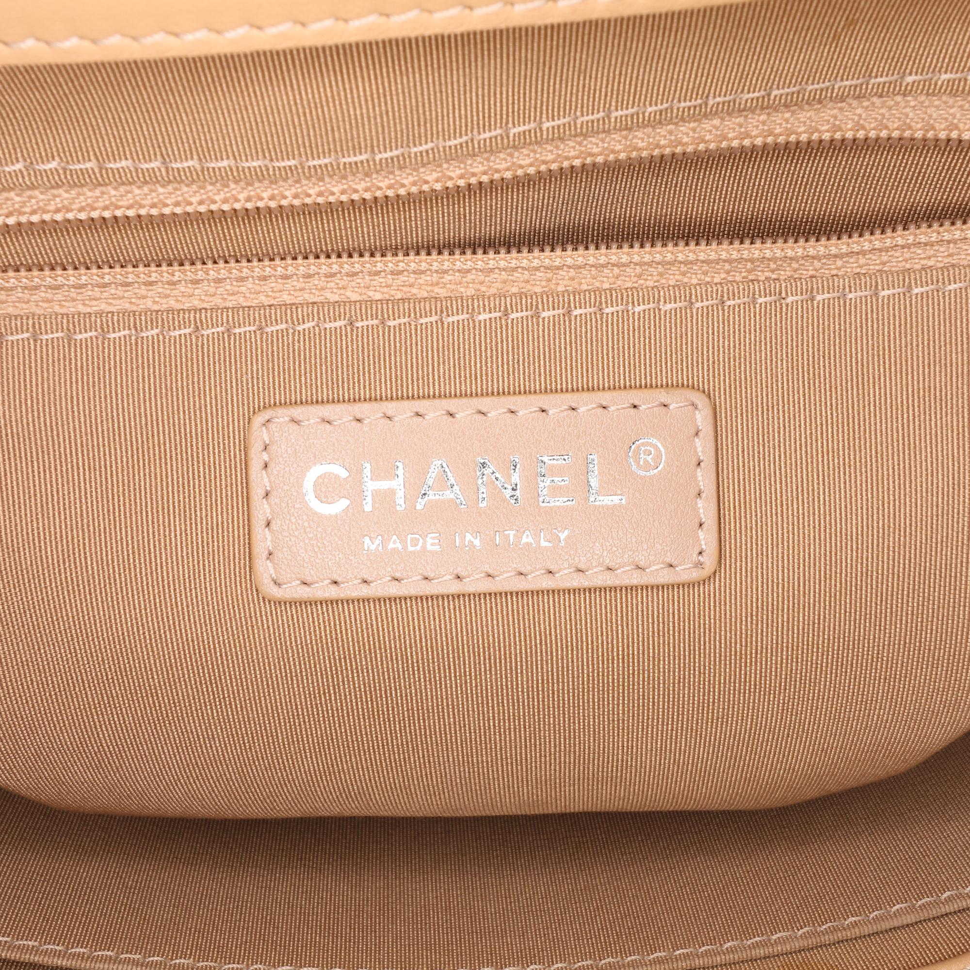 Chanel Small Quilted Calfskin Easy Shopping Tote
