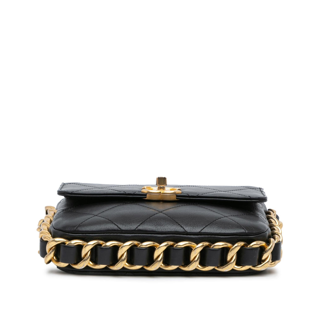 Chanel Small Quilted Calfskin Framing Chain Flap