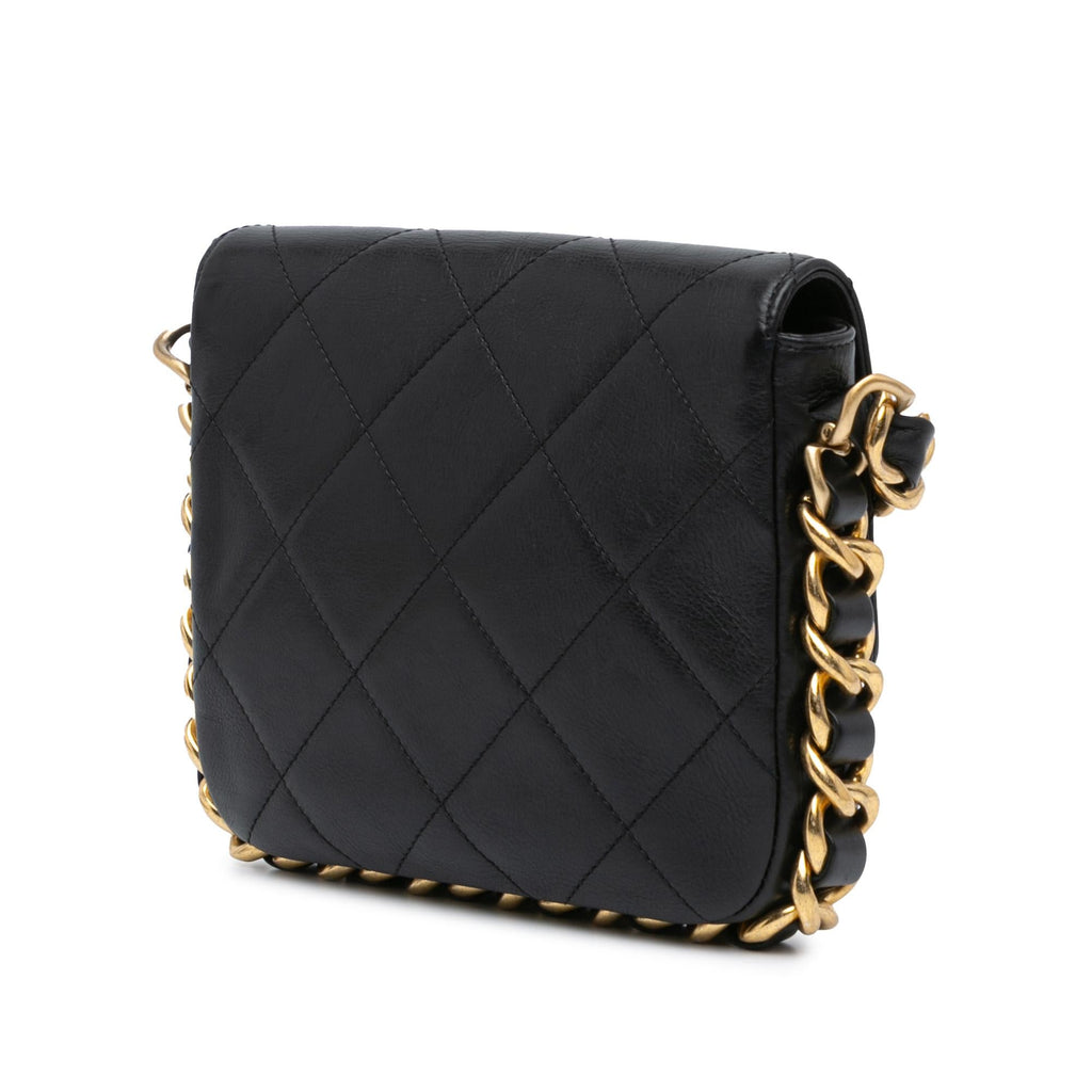 Chanel Small Quilted Calfskin Framing Chain Flap