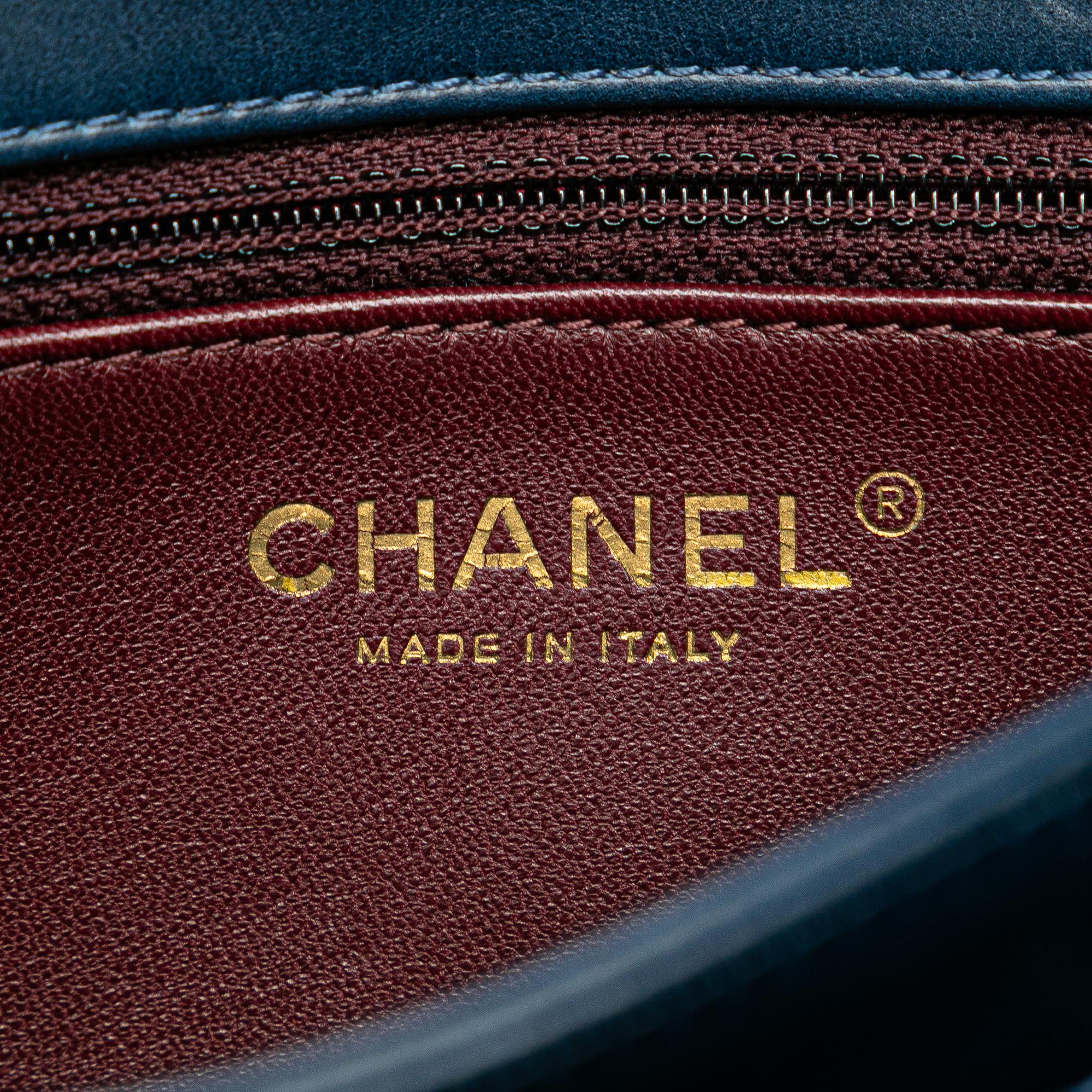 Chanel Small Quilted Calfskin Straight Lined Flap