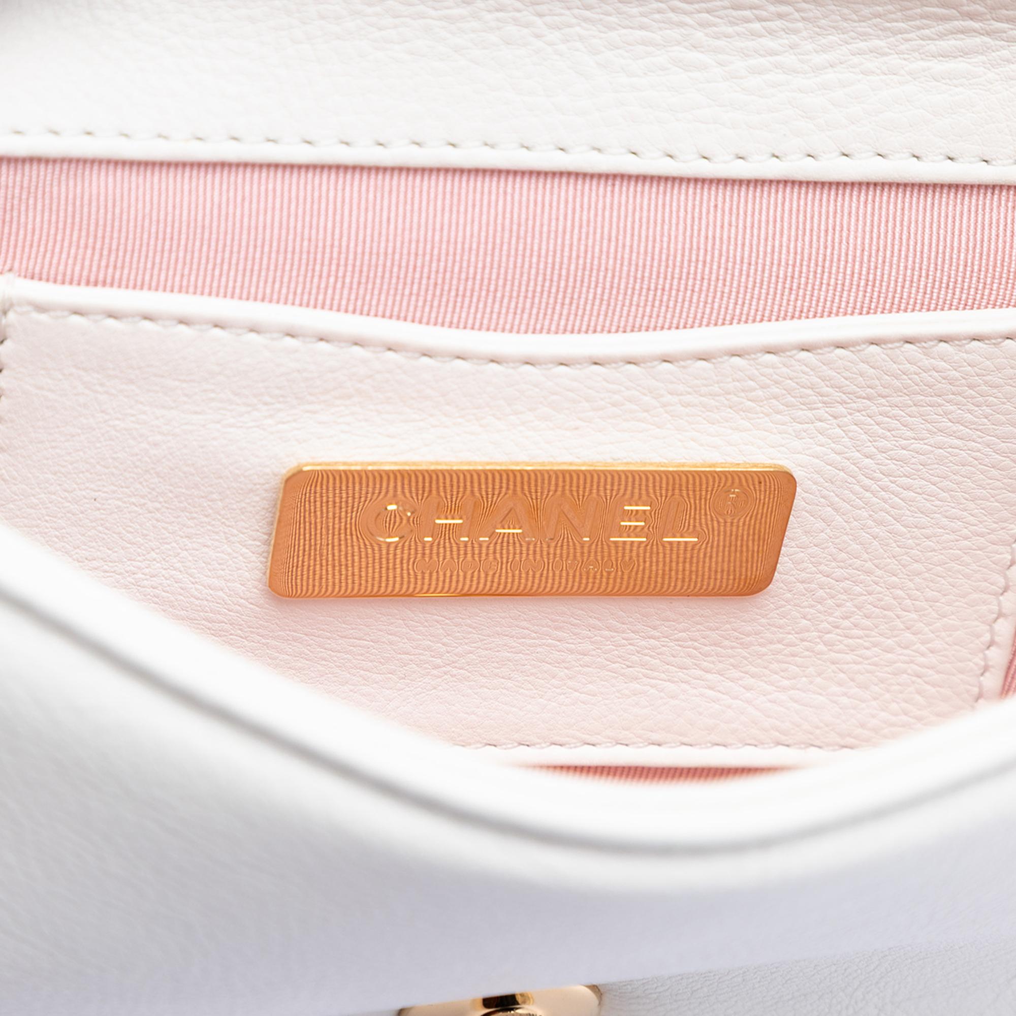 Chanel Small Quilted Calfskin Underline Saddle Flap