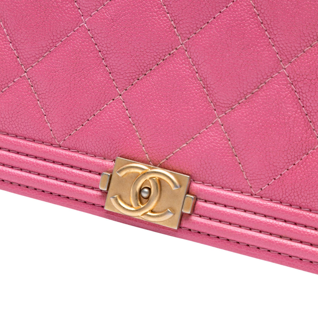 Chanel Small Quilted Caviar Boy Flap