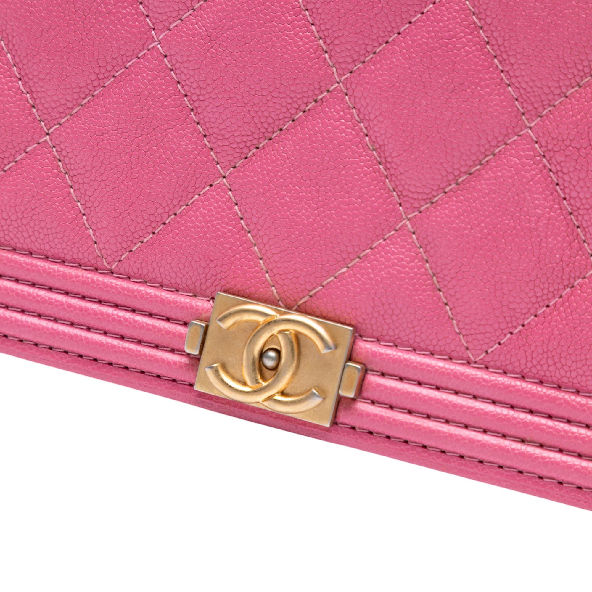 Chanel Small Quilted Caviar Boy Flap