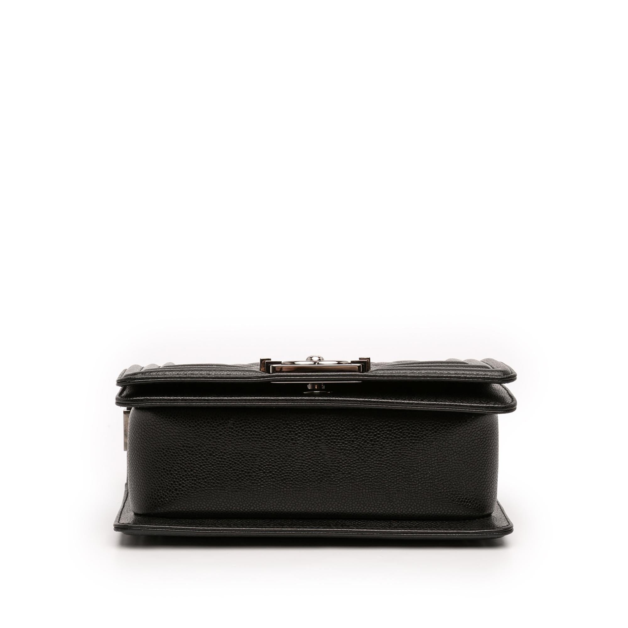 Chanel Small Quilted Caviar Boy Flap