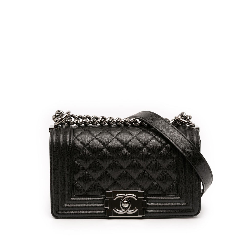 Chanel Small Quilted Caviar Boy Flap
