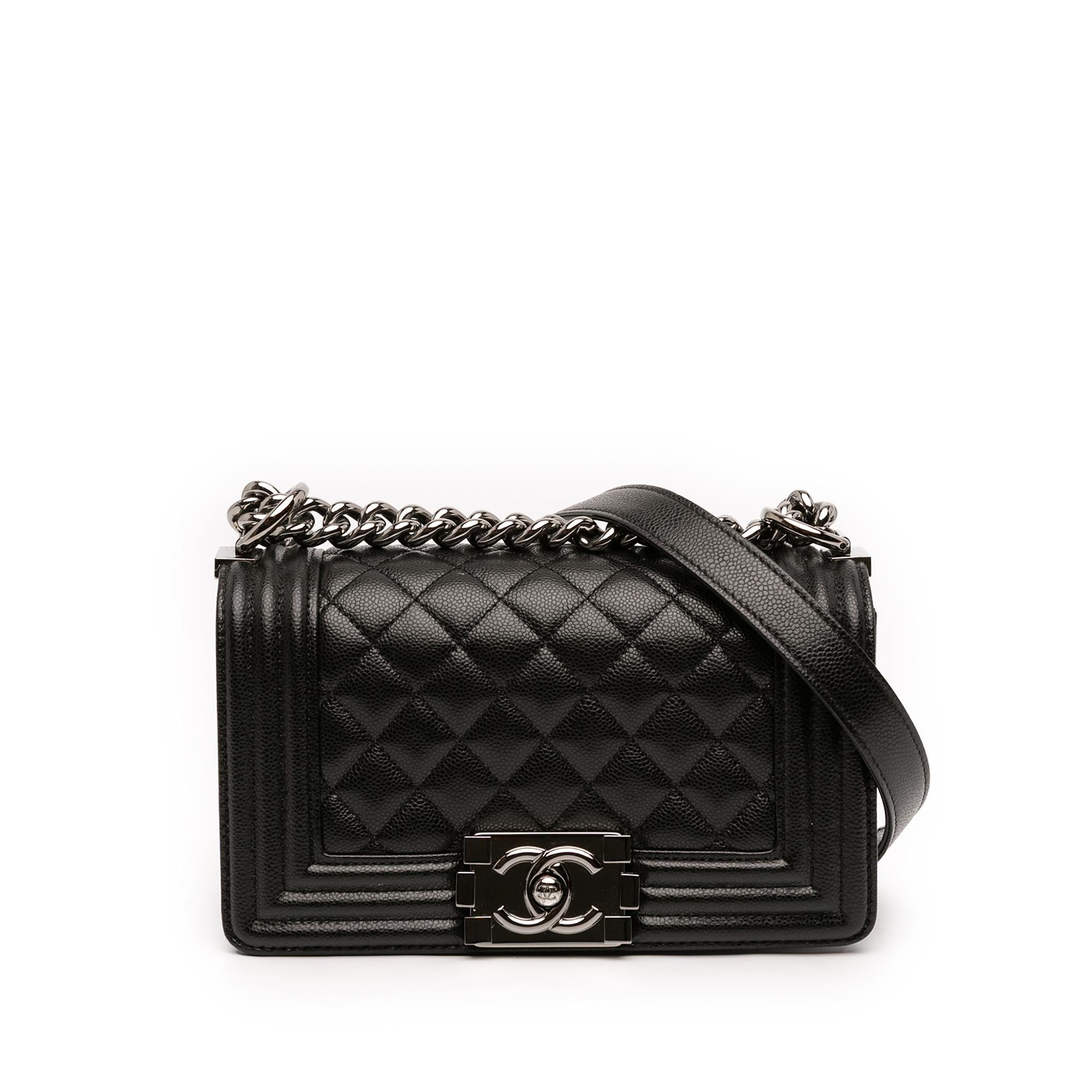 Chanel Small Quilted Caviar Boy Flap