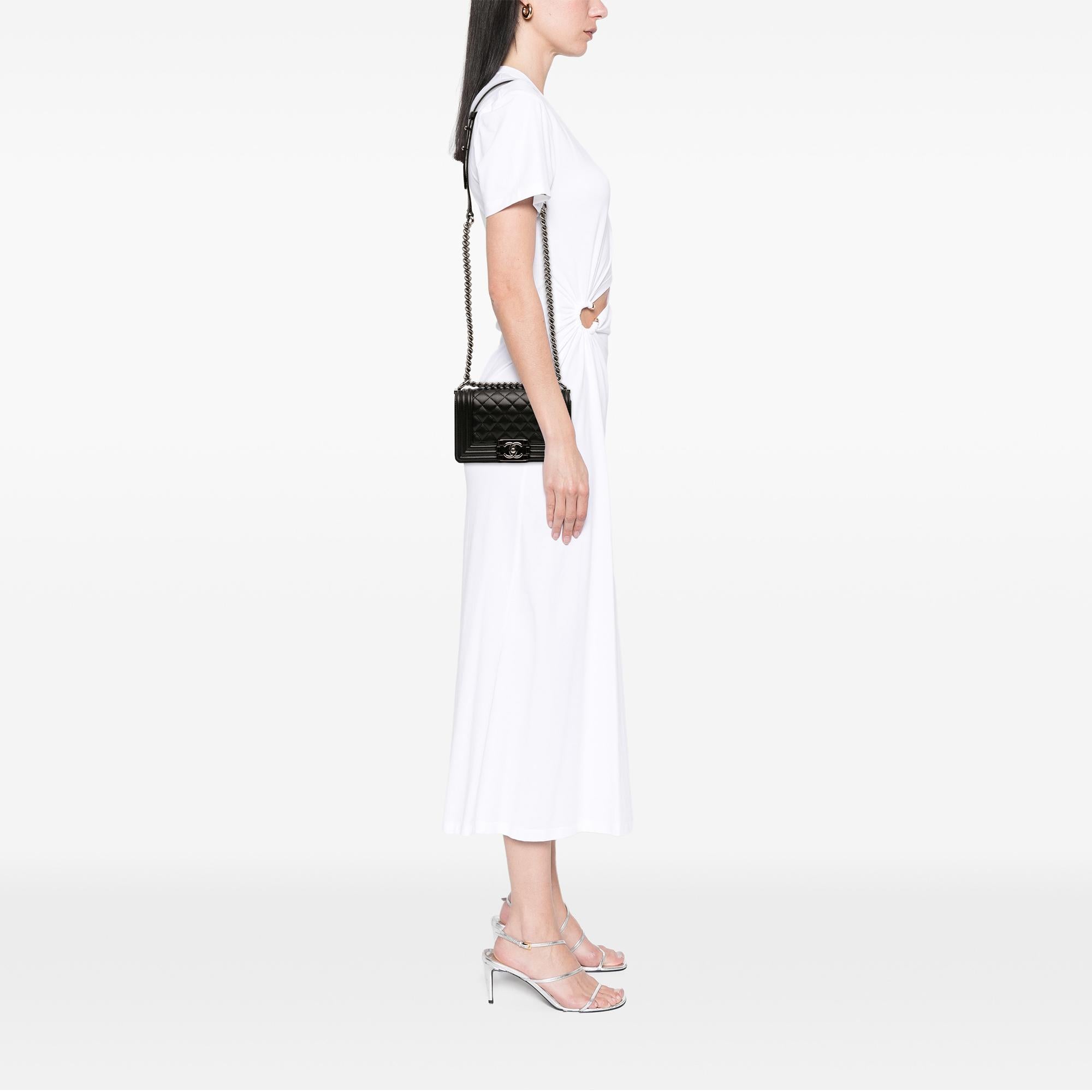 Chanel Small Quilted Caviar Boy Flap