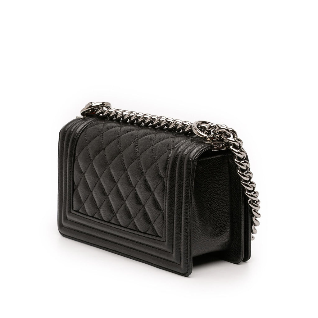 Chanel Small Quilted Caviar Boy Flap