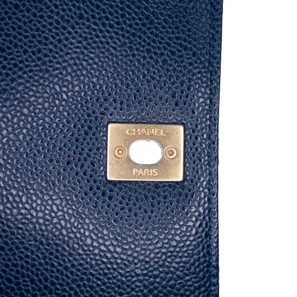 Chanel Small Quilted Caviar Carry Around Flap
