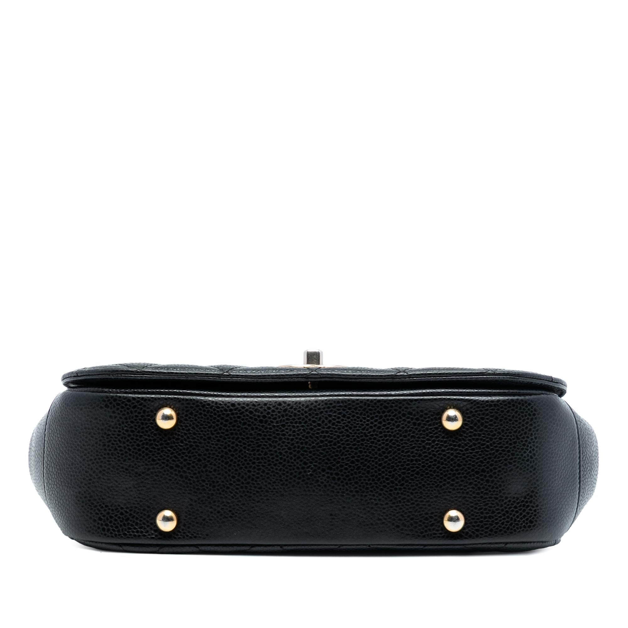 Chanel Small Quilted Caviar Carry Around Flap