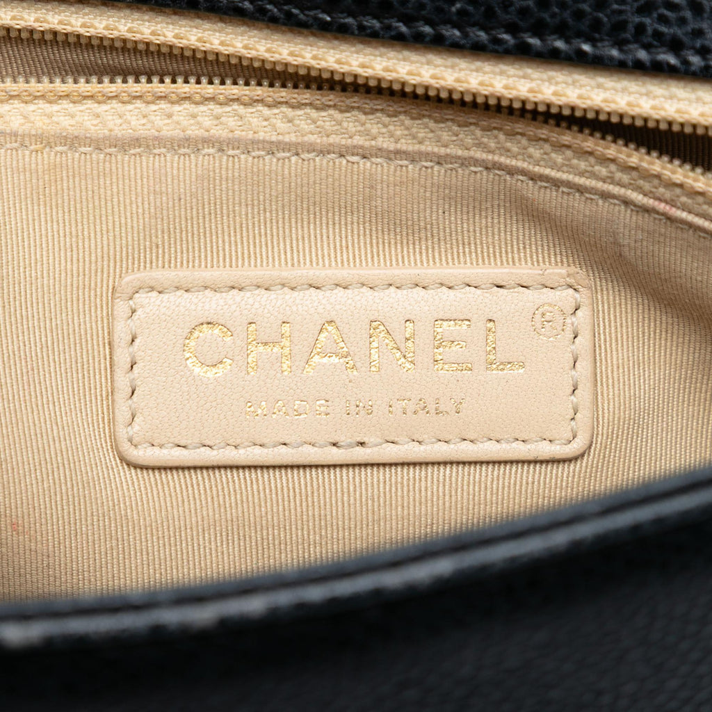 Chanel Small Quilted Caviar Carry Around Flap