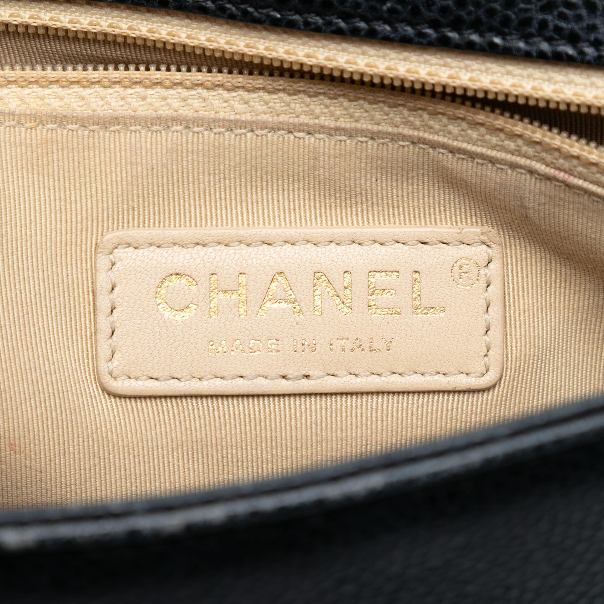 Chanel Small Quilted Caviar Carry Around Flap