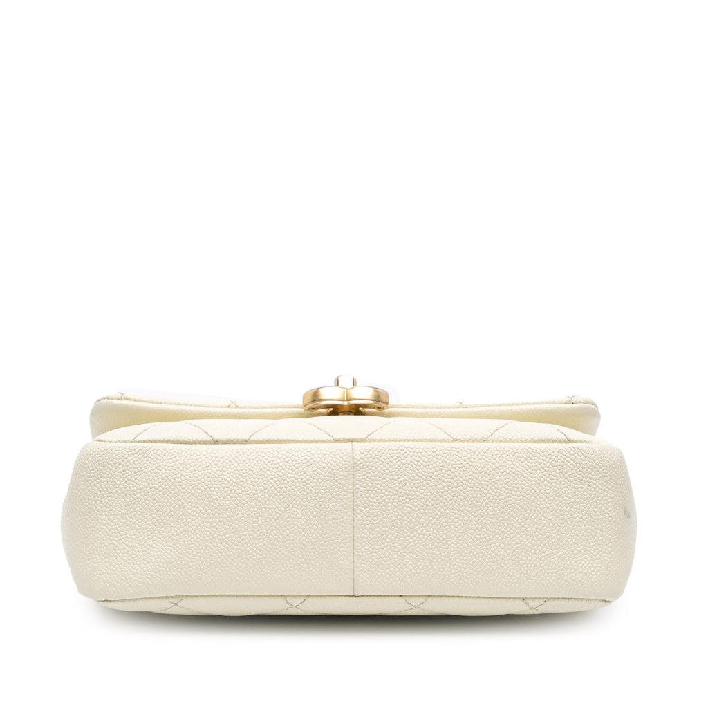 Chanel Small Quilted Caviar Chain Melody Flap