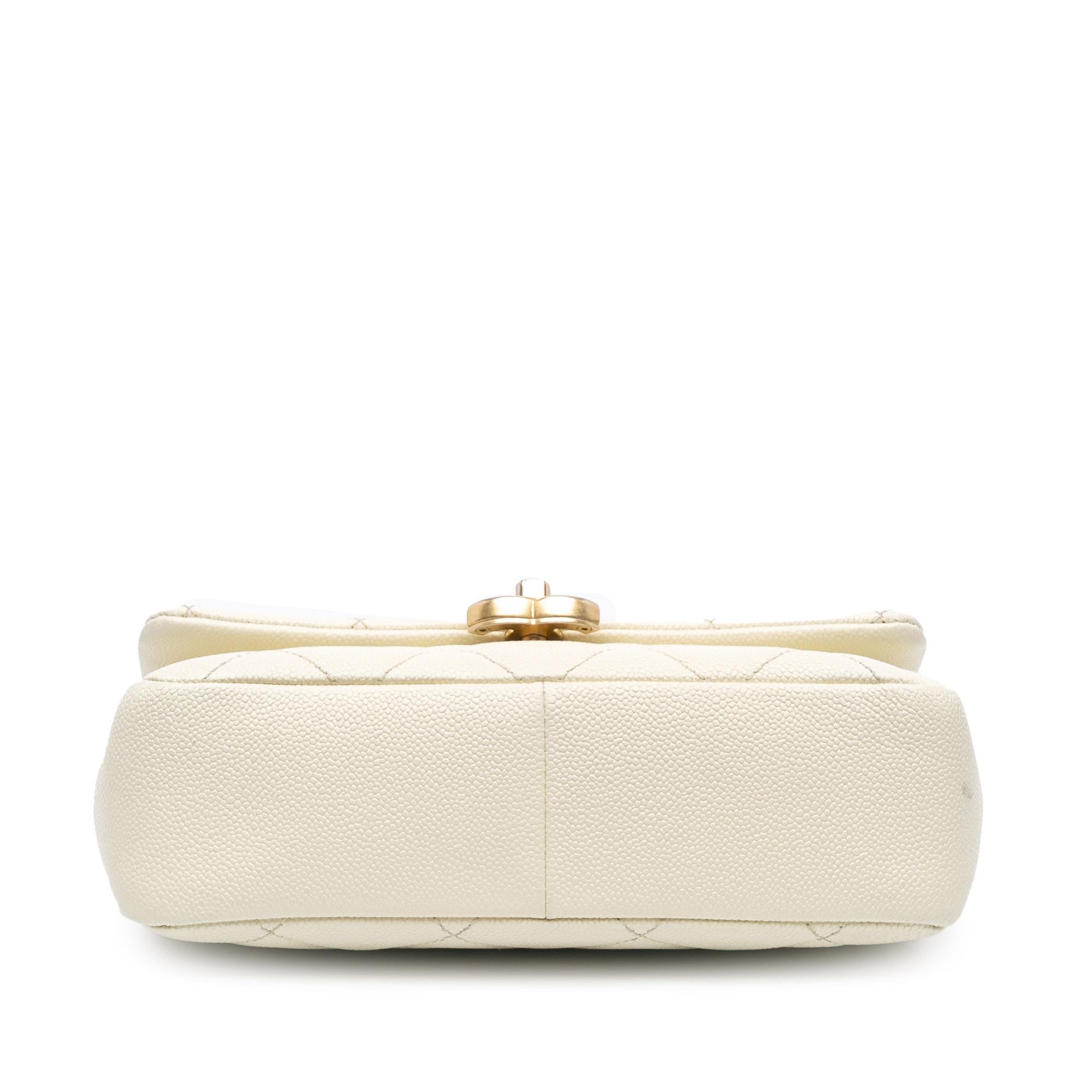 Chanel Small Quilted Caviar Chain Melody Flap