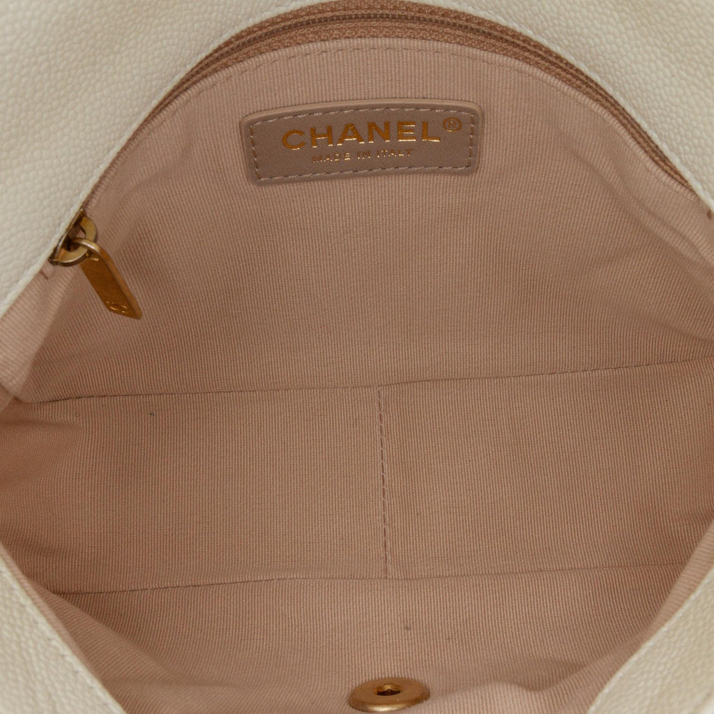 Chanel Small Quilted Caviar Chain Melody Flap
