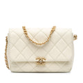 Chanel Small Quilted Caviar Chain Melody Flap