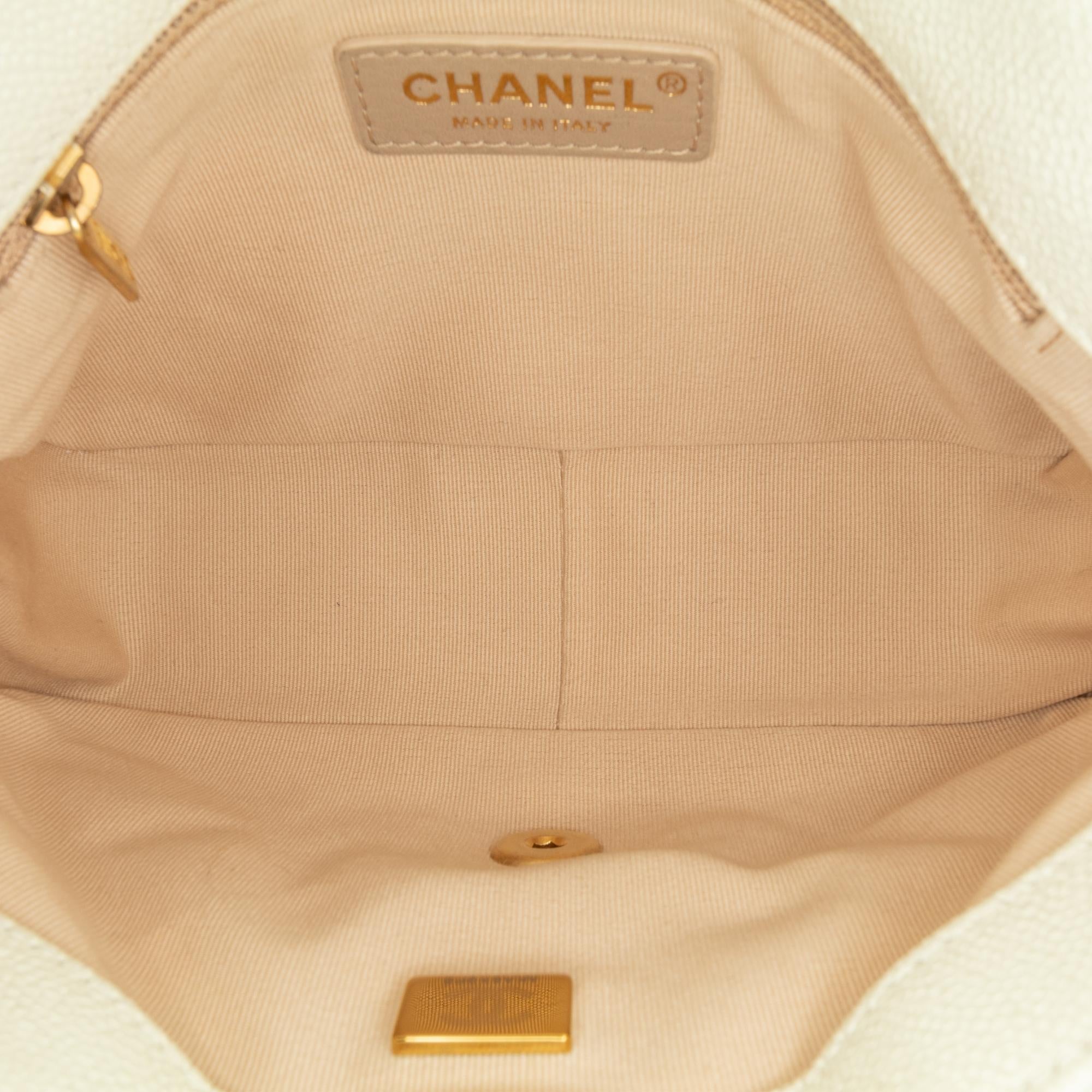 Chanel Small Quilted Caviar Chain Melody Flap
